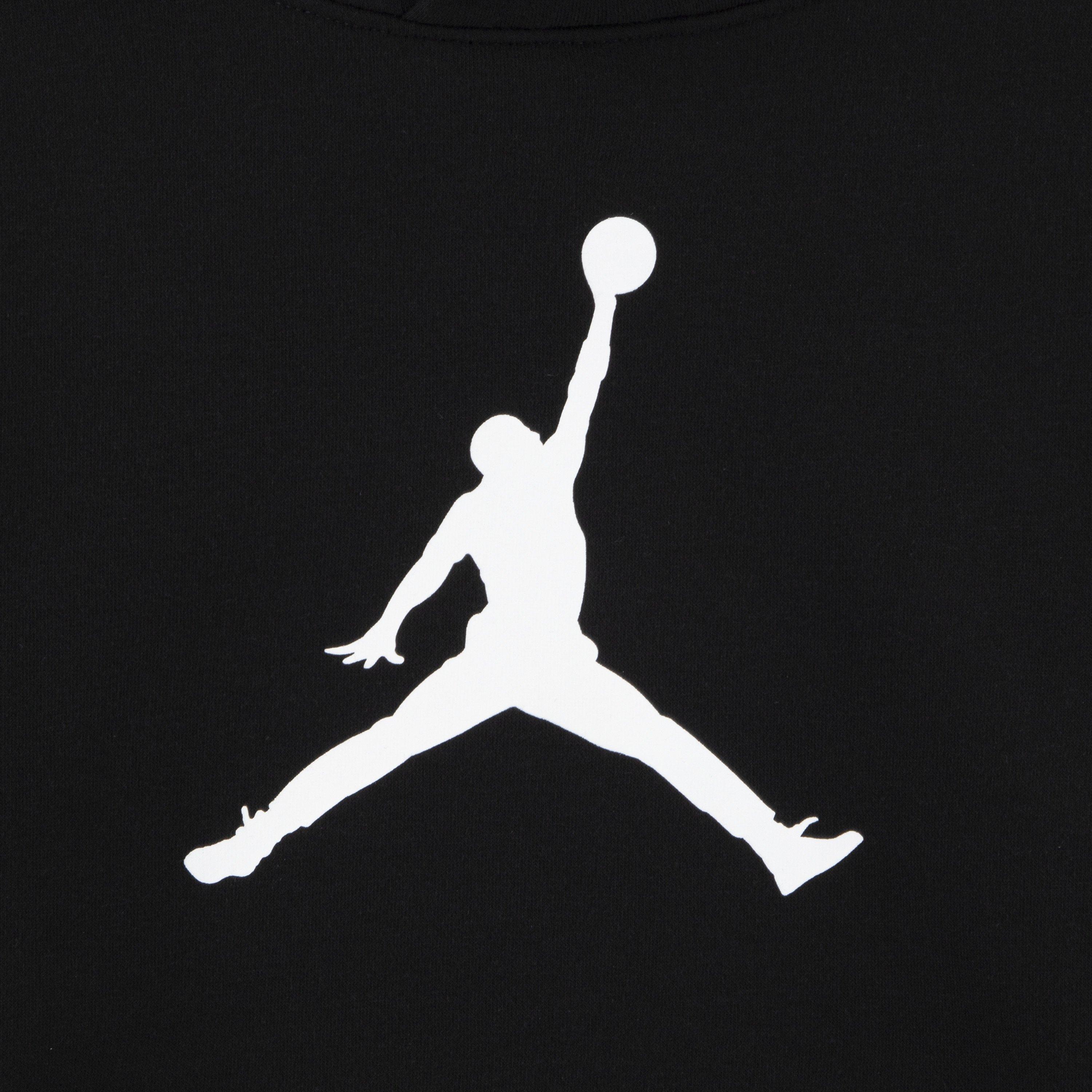 Preto - Air Jordan - Kids' Jumbo Jumpman Cotton Over the Head Hoodie - 3