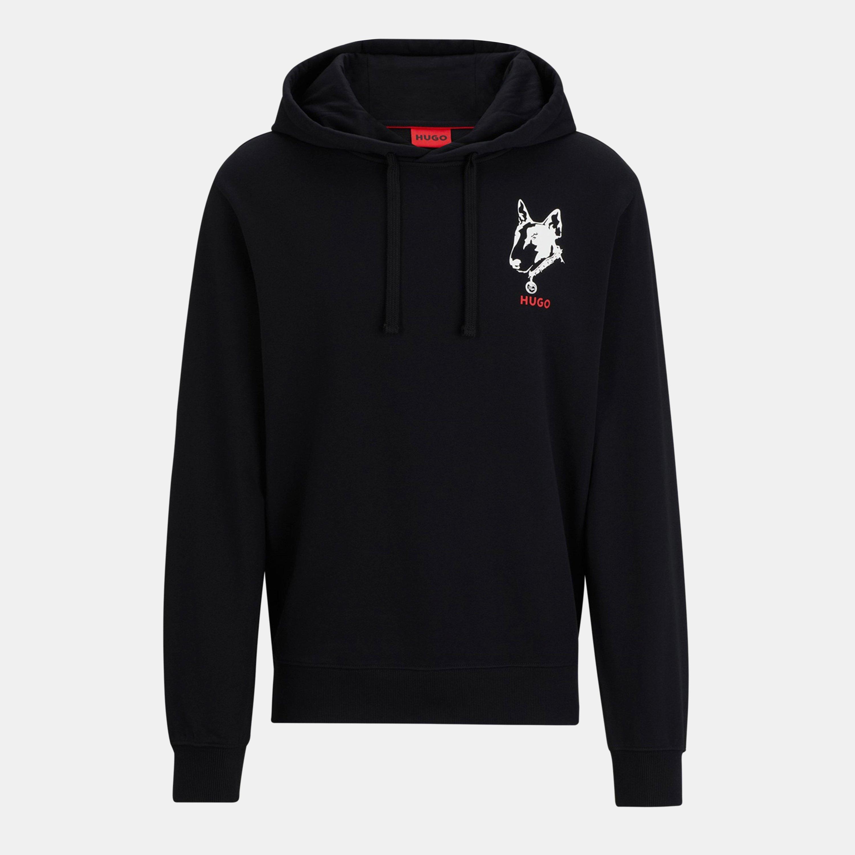 Black 001 - Hugo - Men's Dammico Hoodie