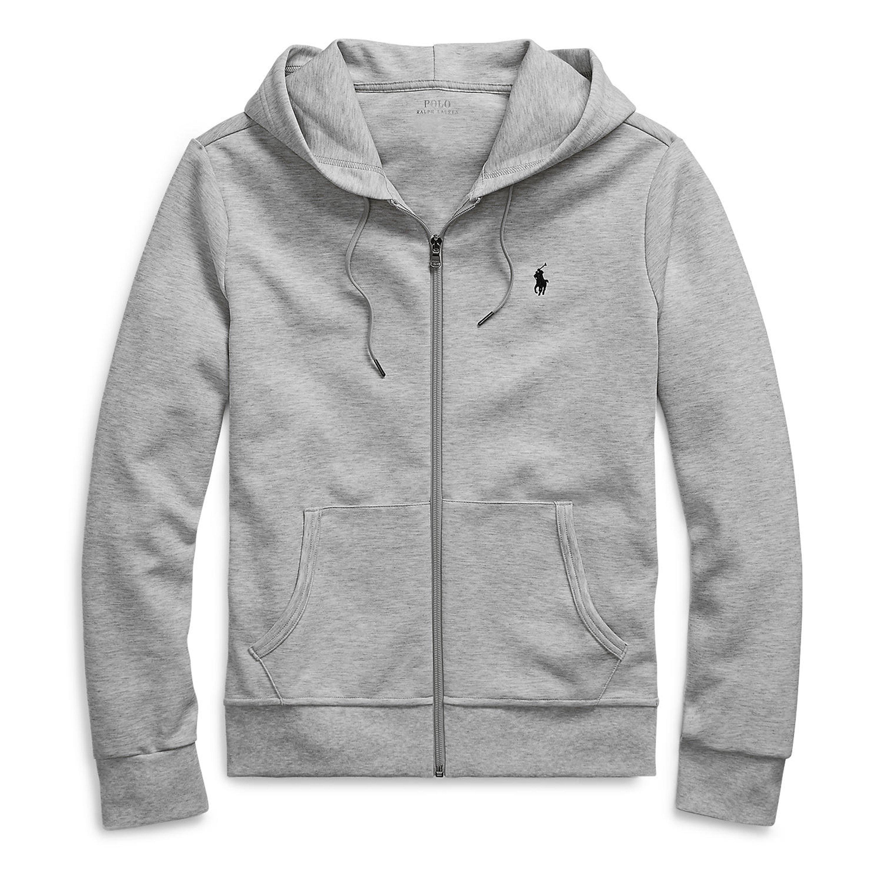 Polo Ralph Lauren Men's Heather Grey Full-Zip Tech Hoodie - L