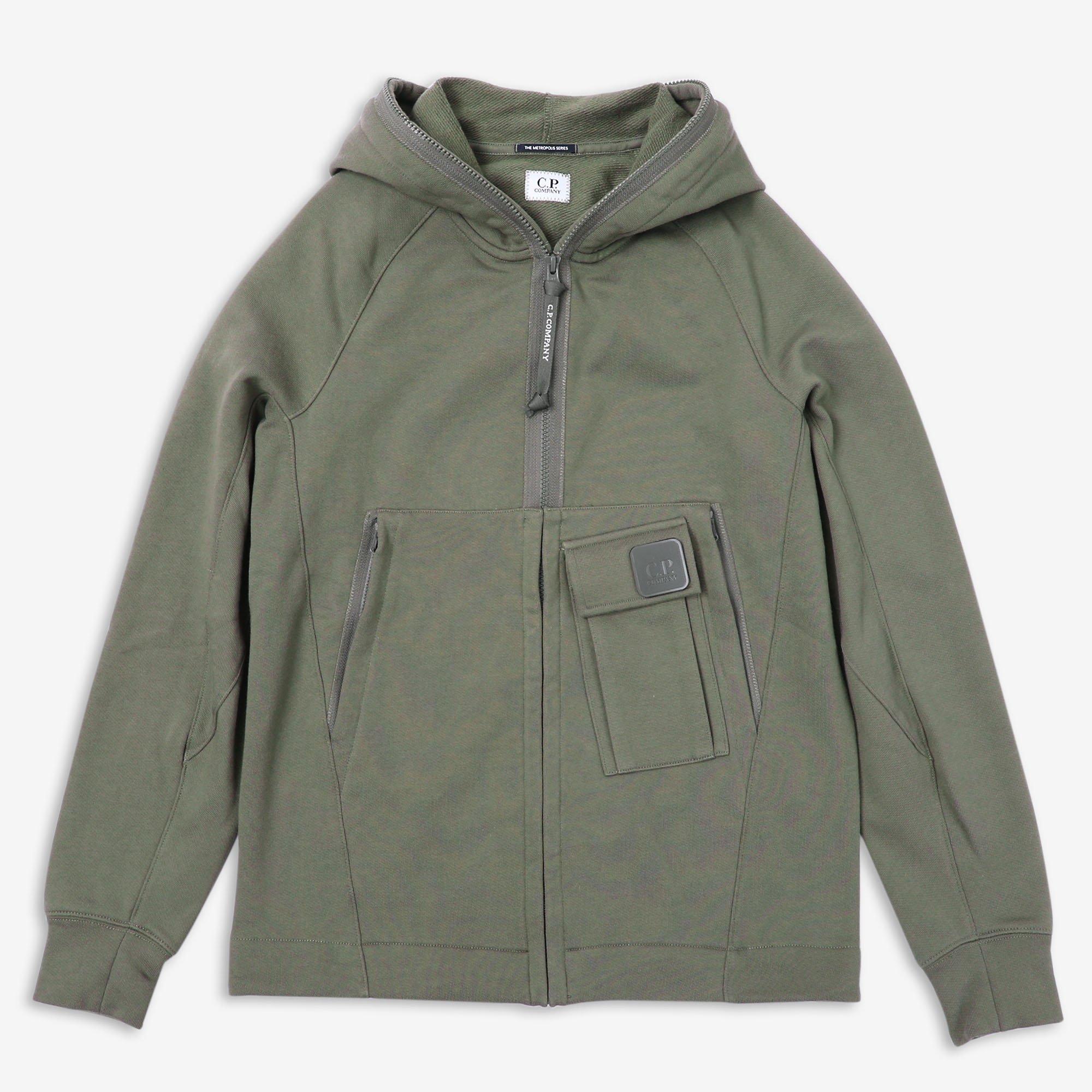 CP Company | Company Metropolis Series Diagonal Raised Fleece Zipped ...