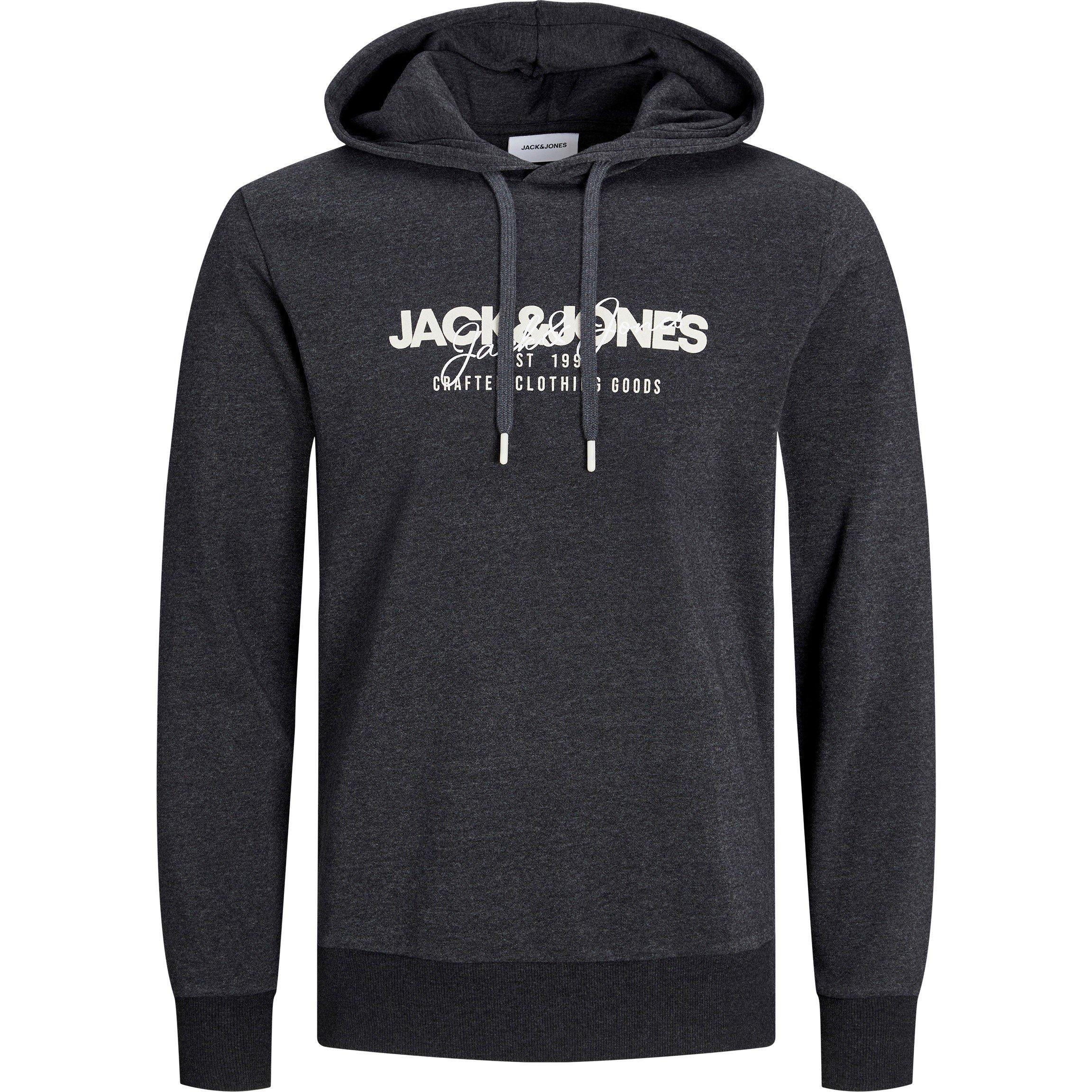Black/White Mel - Jack and Jones - Alvis Pack Hoodie - 3