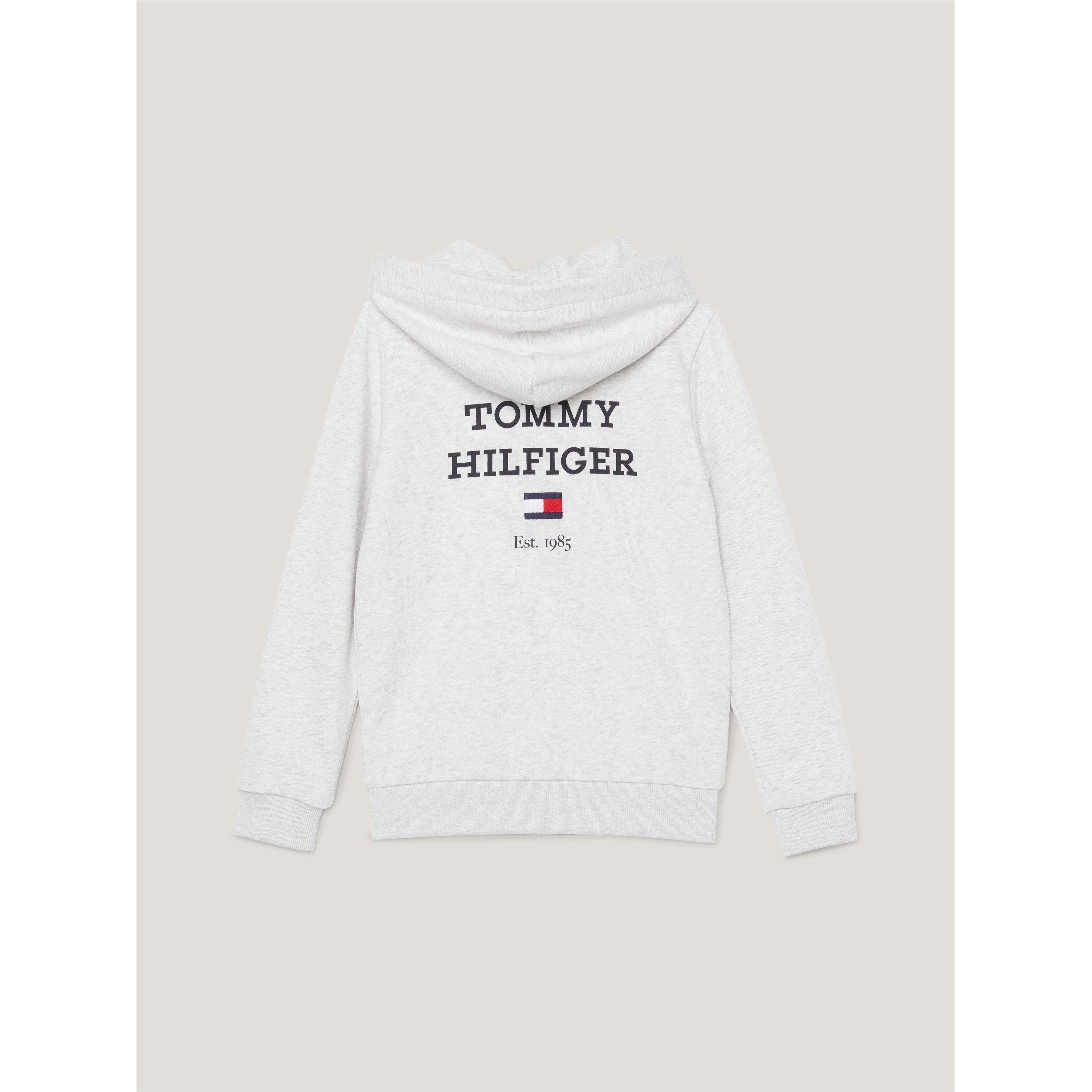 Tommy hilfiger logo zip hoodie discount