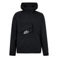 logo-patch fleece jacket Black