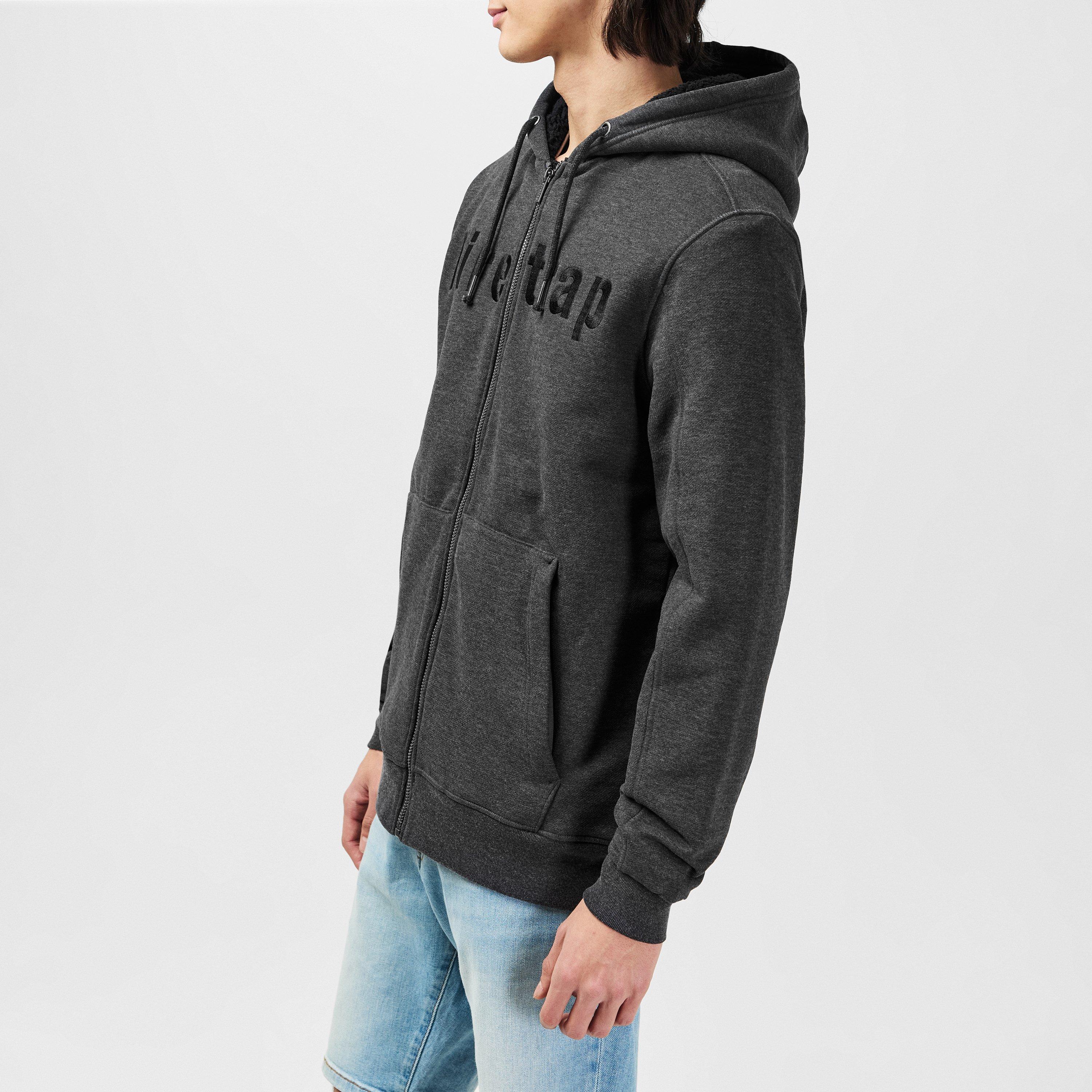 Houtskoolgrijs - Firetrap - Lined Zip Hoodie - 5