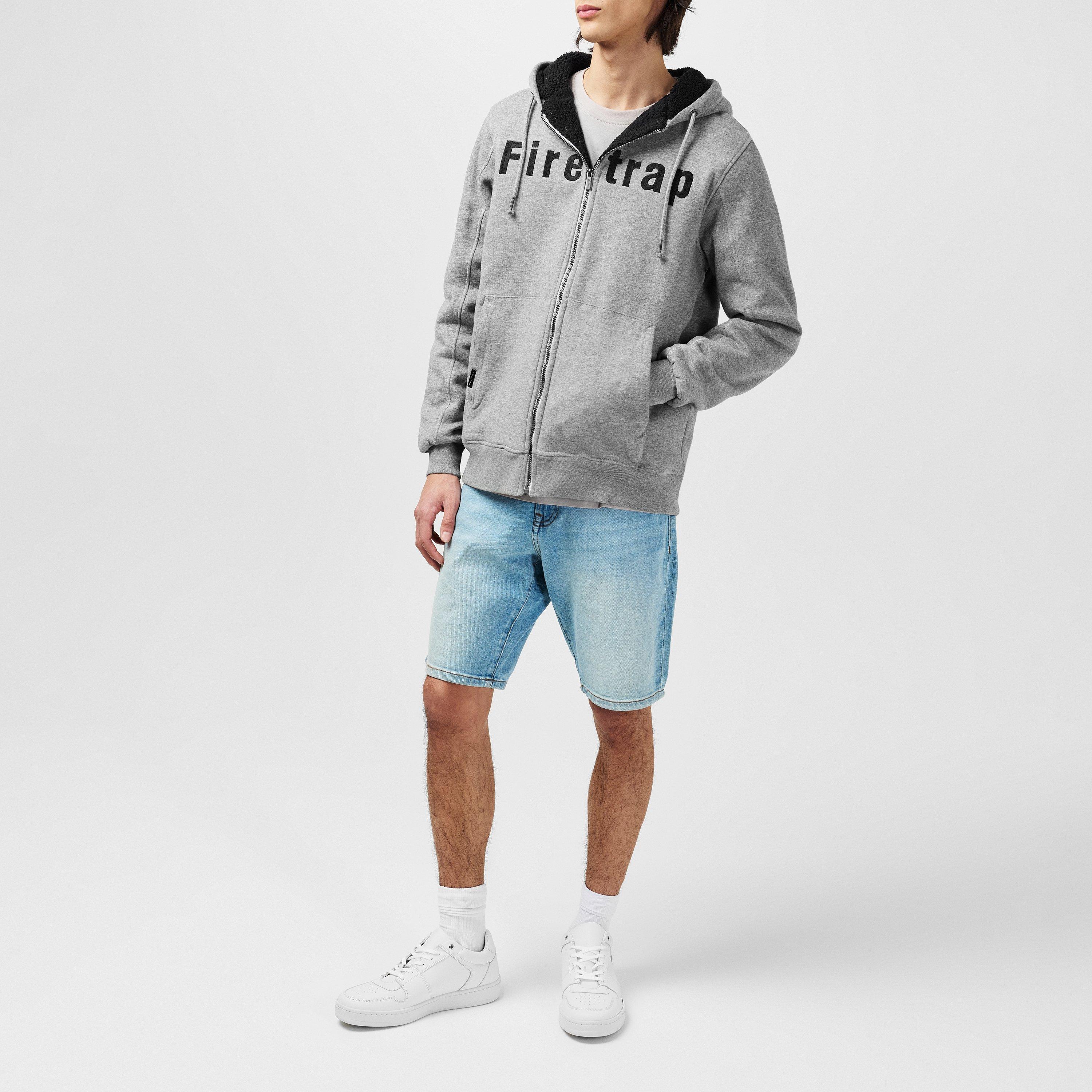 Grå Marl - Firetrap - Lined Zip Hoodie - 6