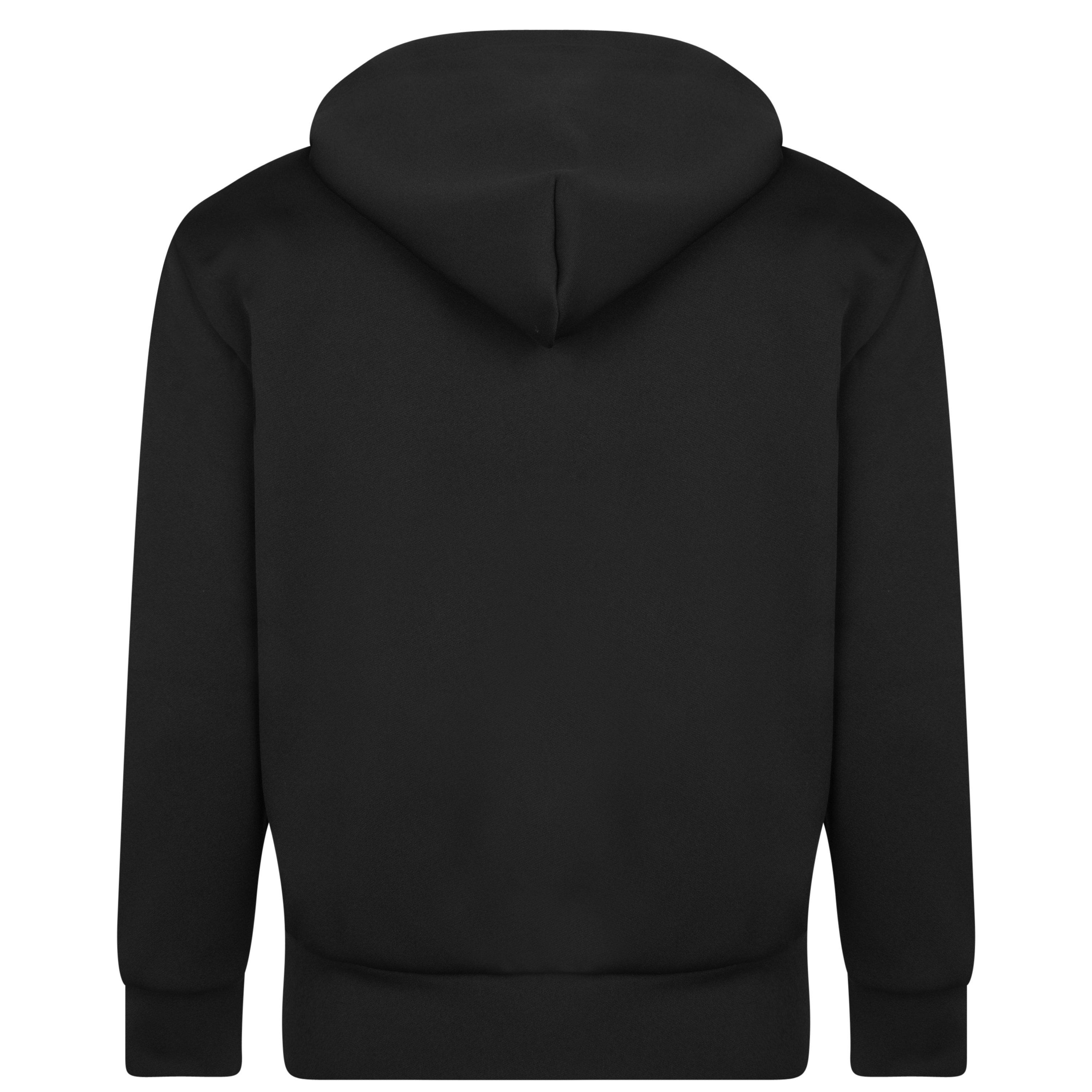 Black/Red - Comme des Garcons PLAY - Heart-Print Pullover Hoodie - 2