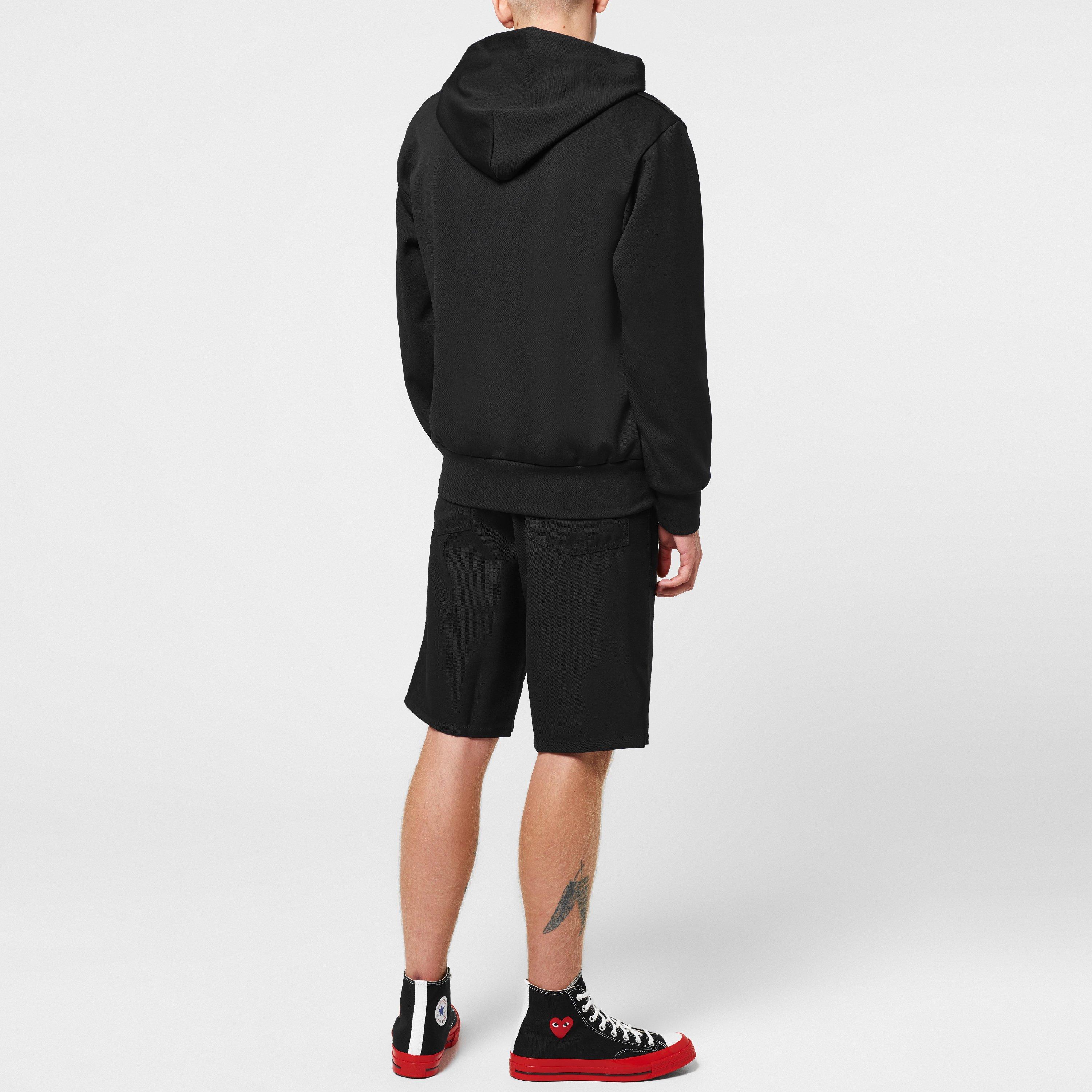 Black/Red - Comme des Garcons PLAY - Heart-Print Pullover Hoodie - 4