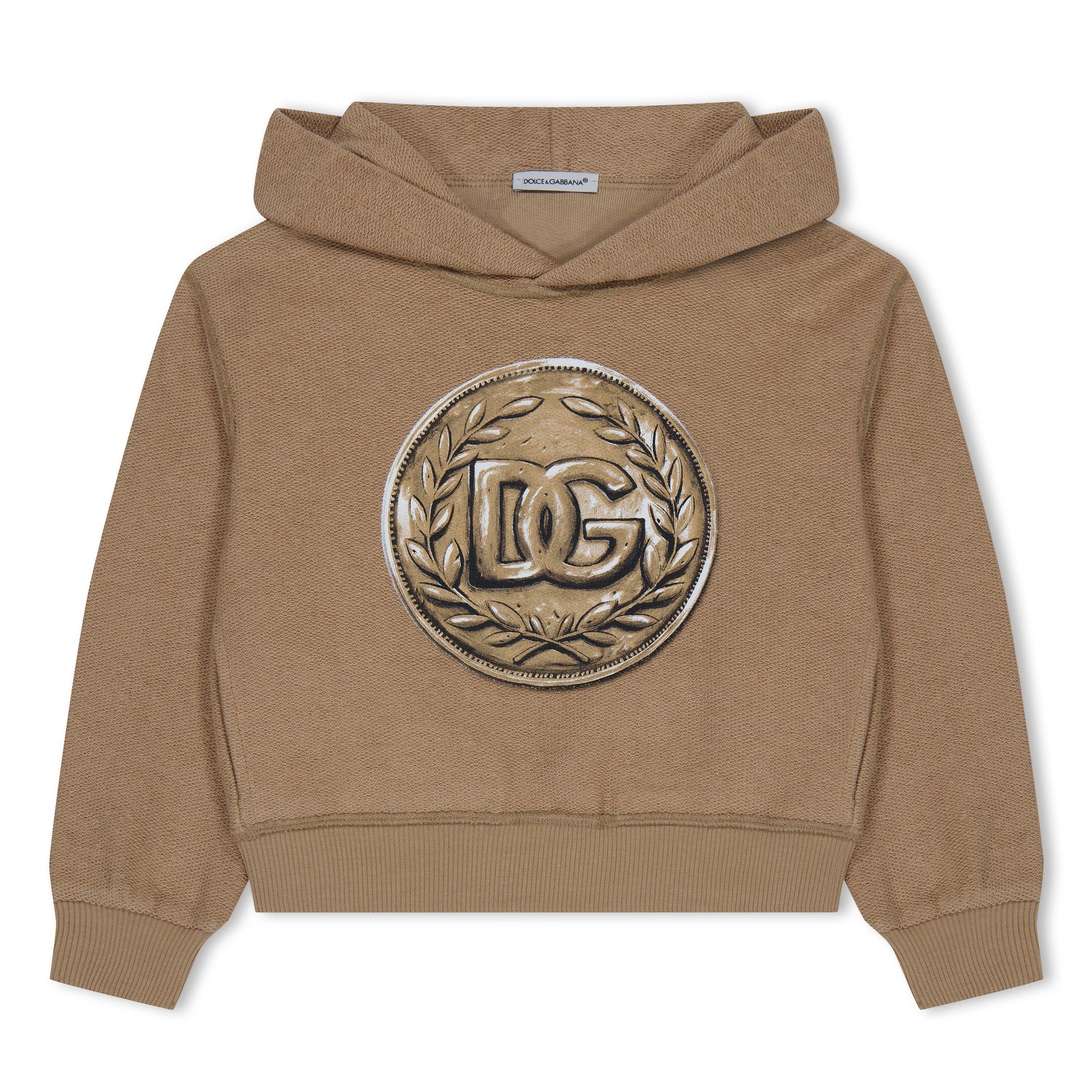 【送料&関税込】Dolce & Gabbana Beige Hoodie With Drawst Men's sweatshirts: hooded or non-hooded | Dolce&Gabbana®