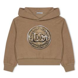 Dolce and Gabbana Crest Printed Hoodie Junior