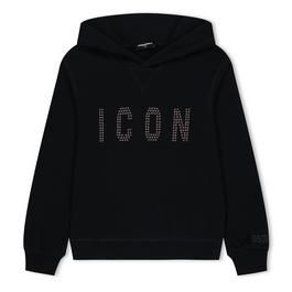 DSquared2 Studded Icon Hoodie Juniors