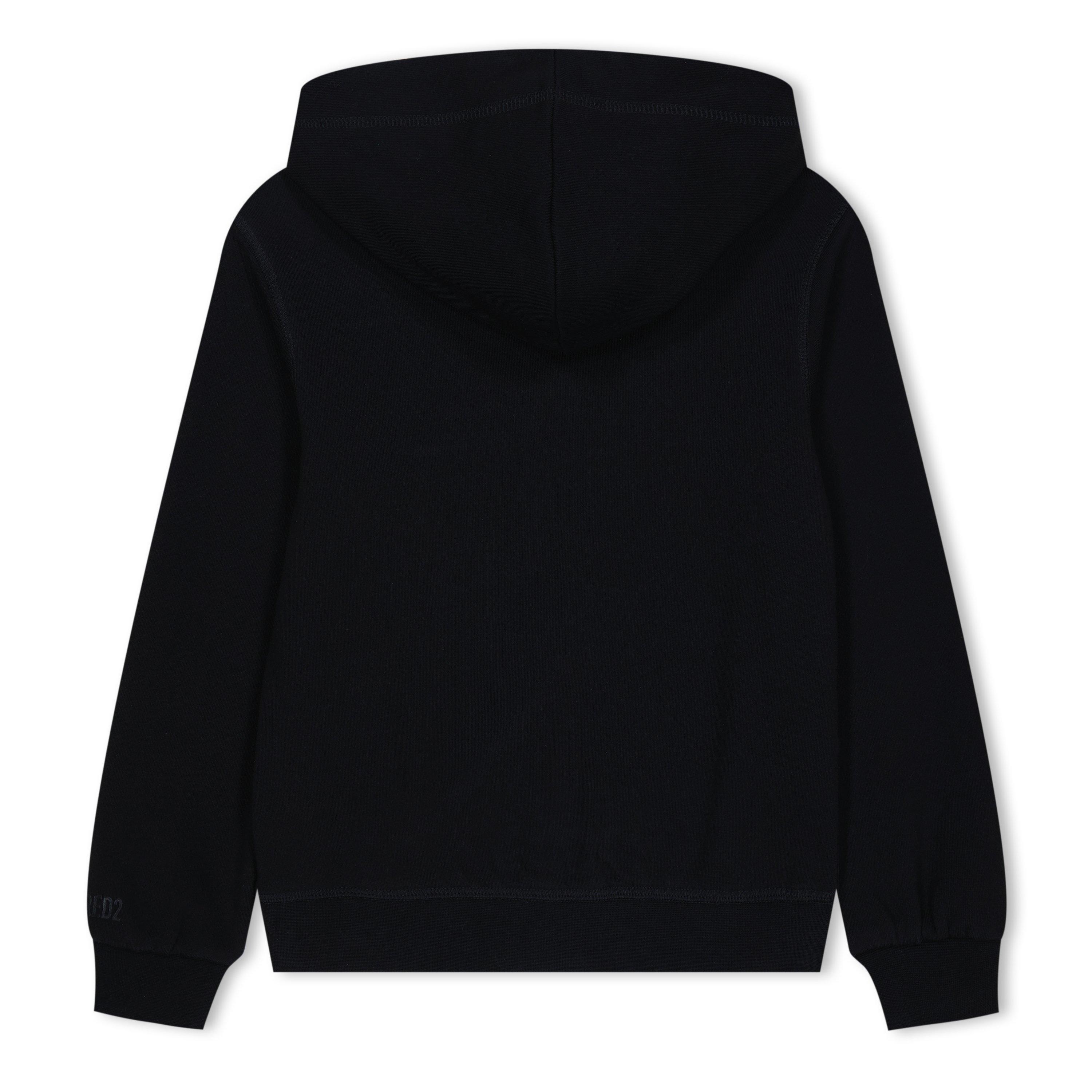Black DQ900 - DSquared2 - Unisex Kids' Studded Icon Hoodie - 2
