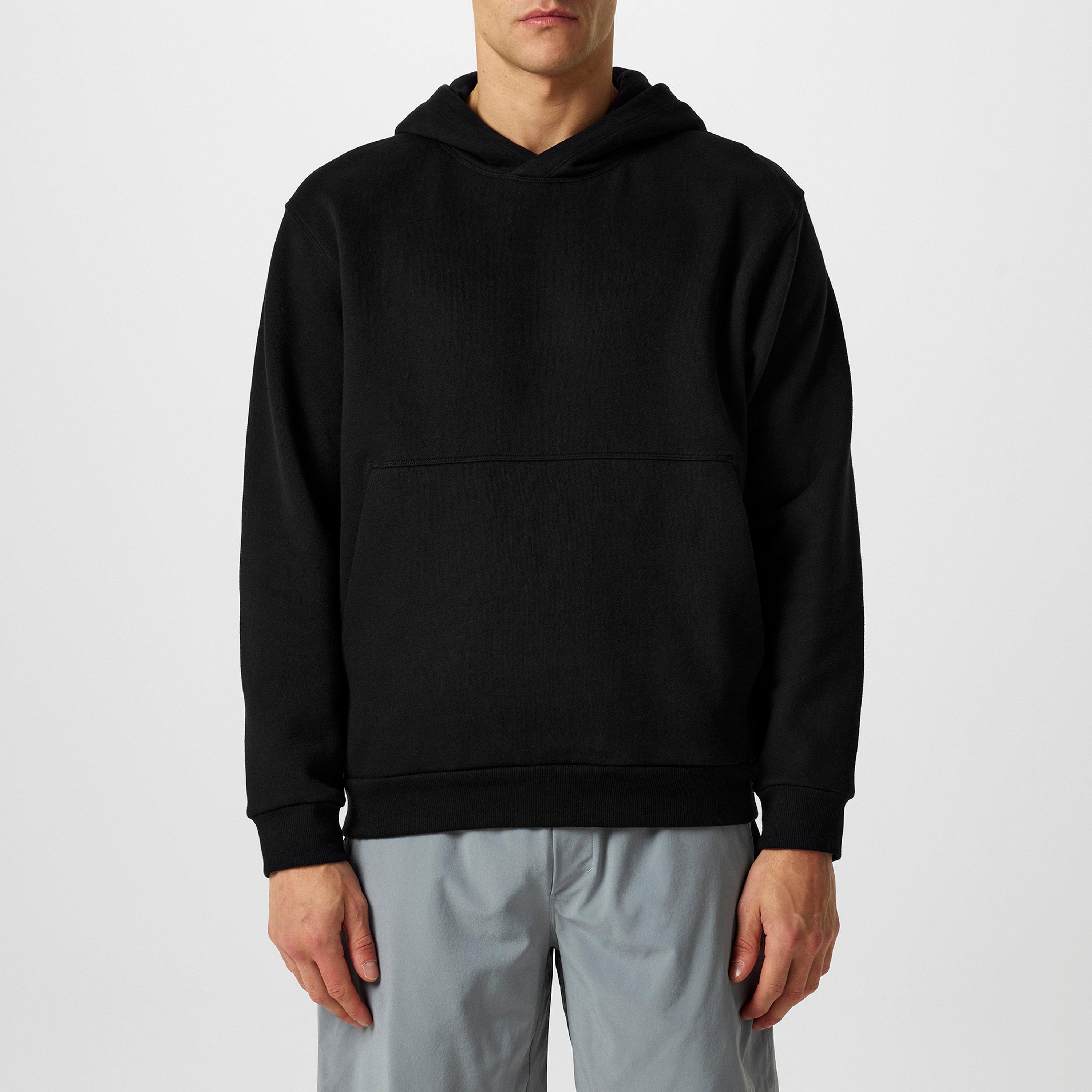 Black - Lululemon - Men'S Graphic Cotton Steady State Hoodie - 1