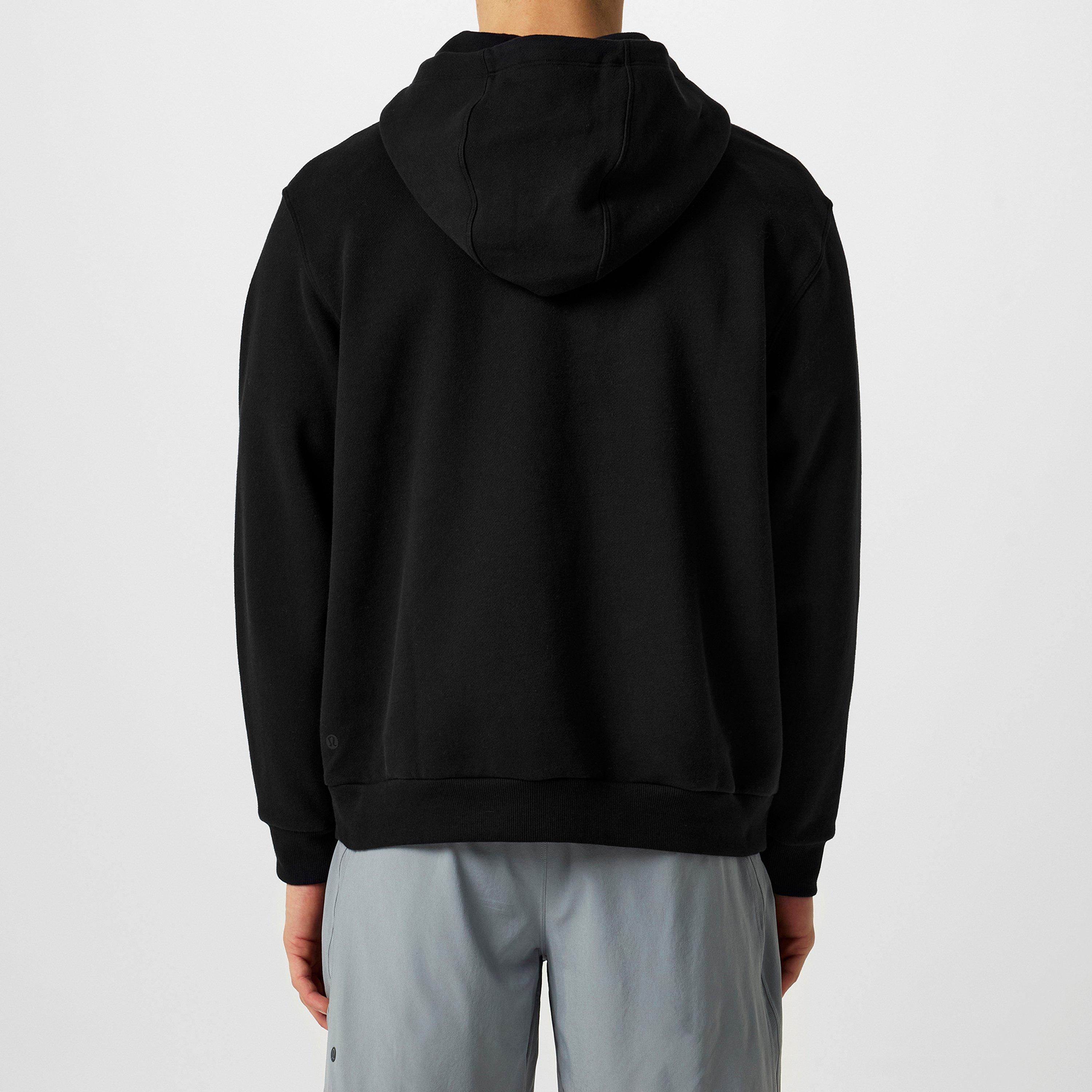 Black - Lululemon - Men'S Graphic Cotton Steady State Hoodie - 3