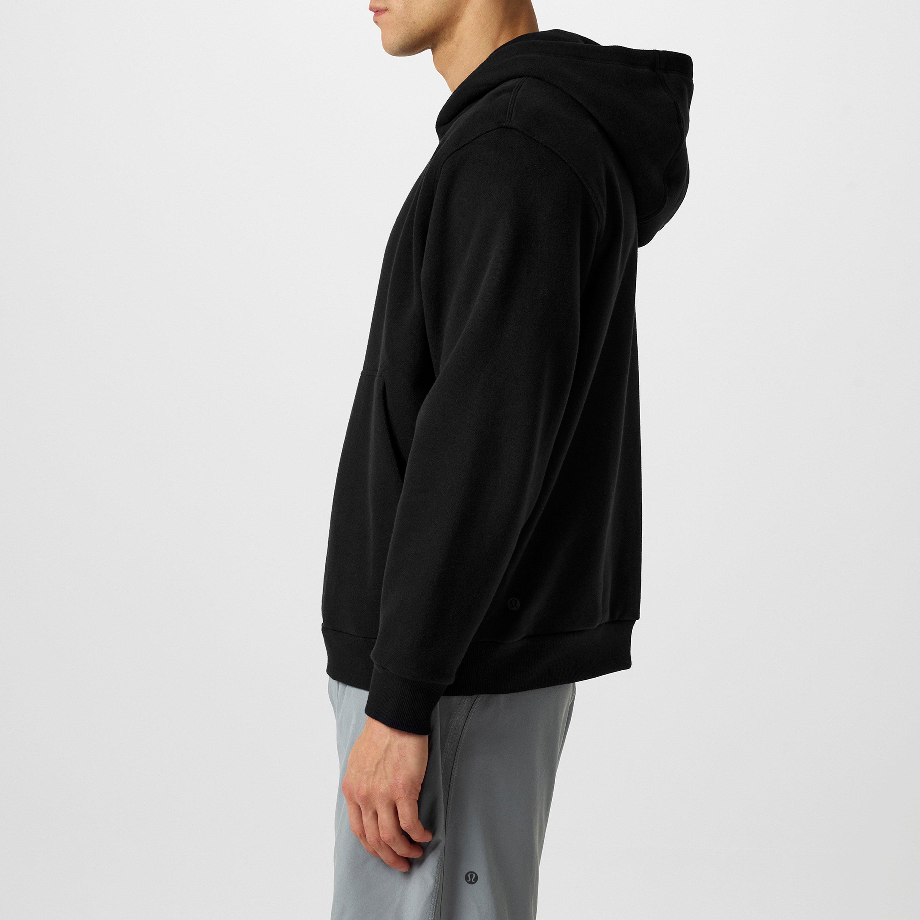 Black - Lululemon - Men'S Graphic Cotton Steady State Hoodie - 5