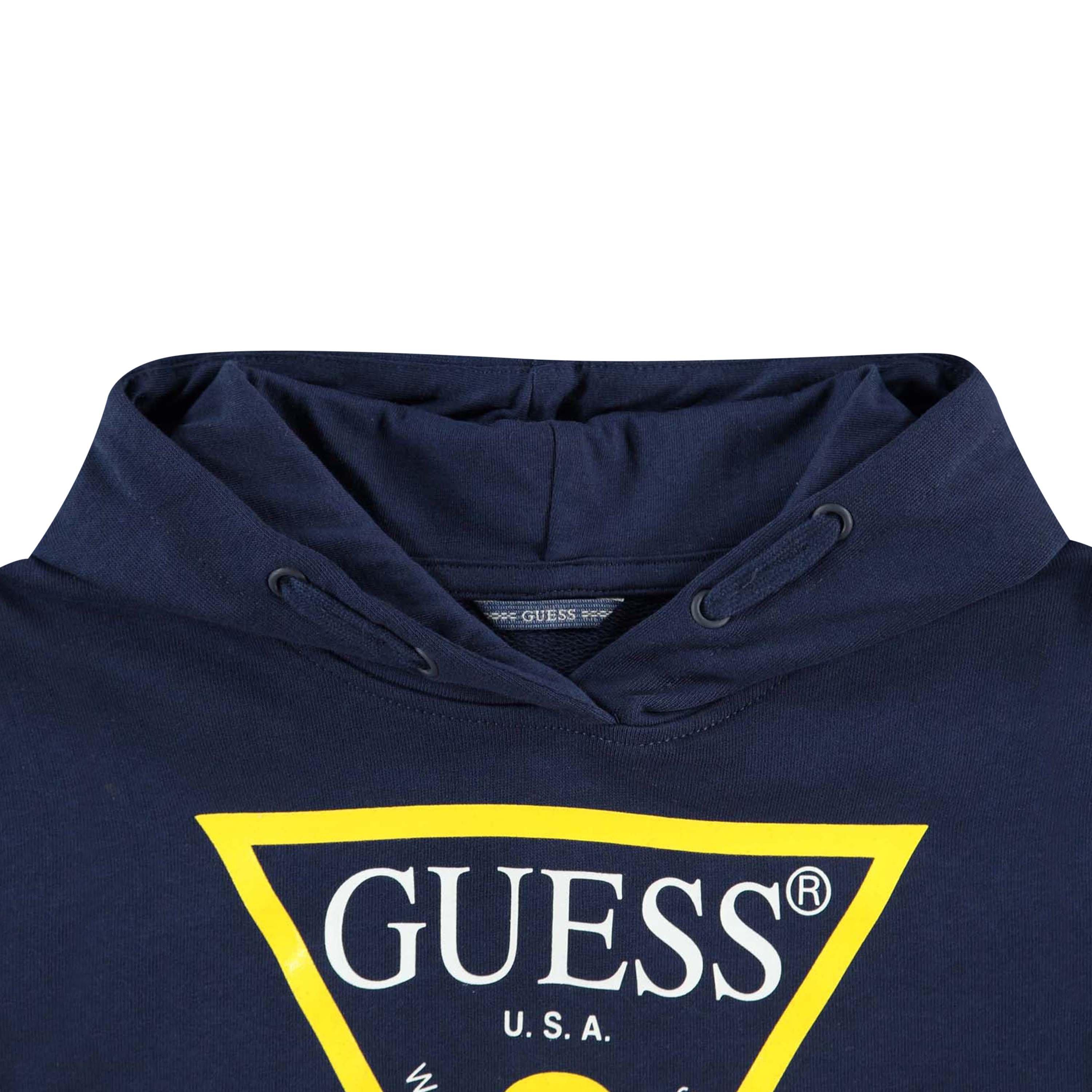 Blue G7V2 - Guess - Triangle Logo OTH Hoodie - 4