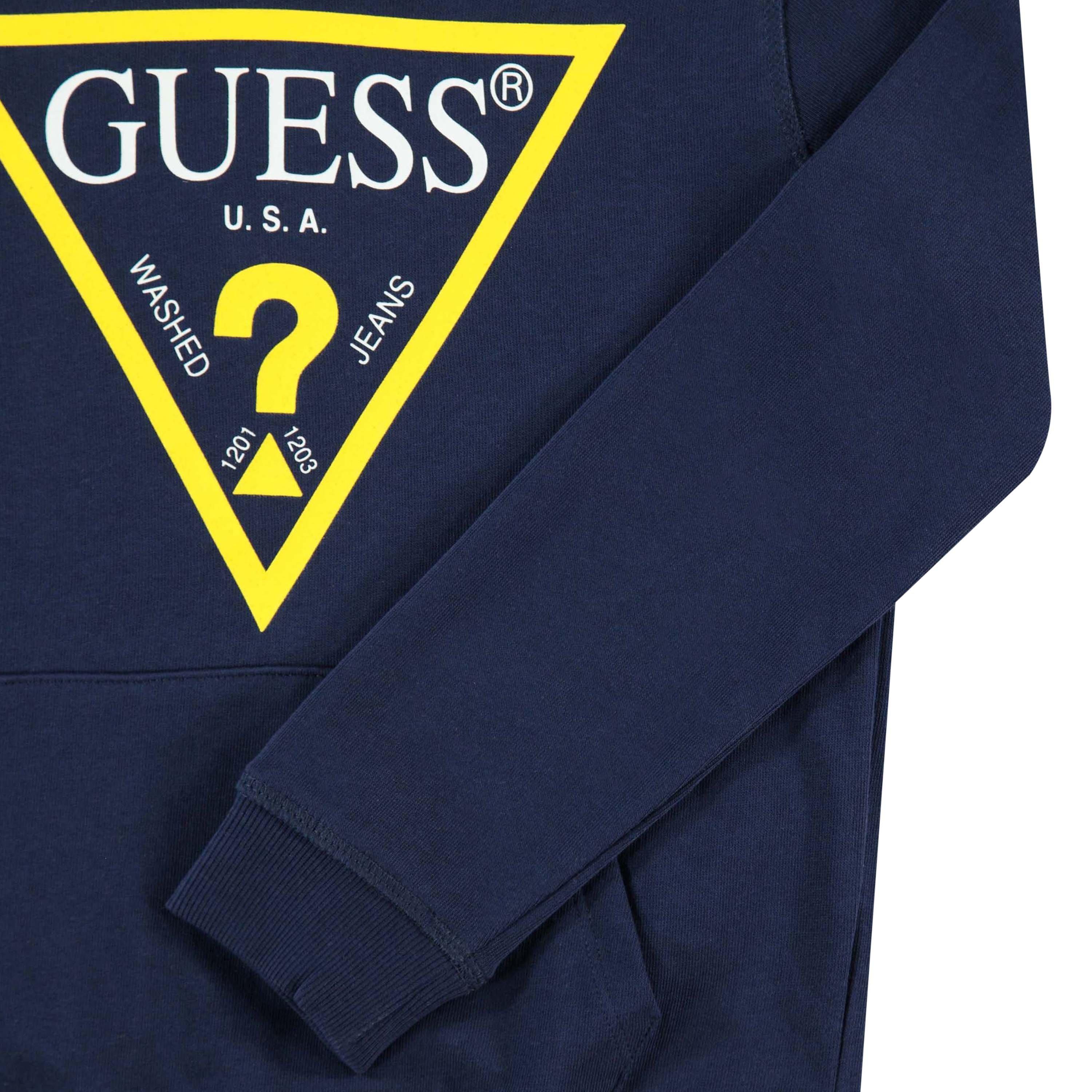 Blue G7V2 - Guess - Triangle Logo OTH Hoodie - 5