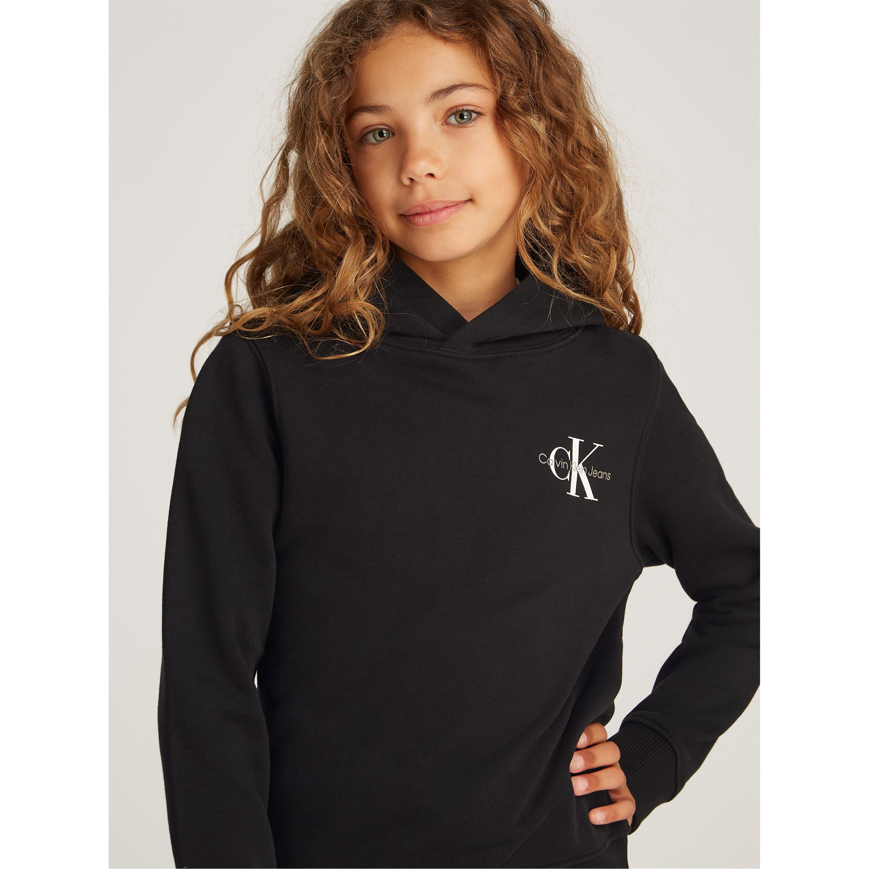 CK Black BEH - Calvin Klein Jeans - Kids' Small Mono Over-the-Head Hoodie - 2