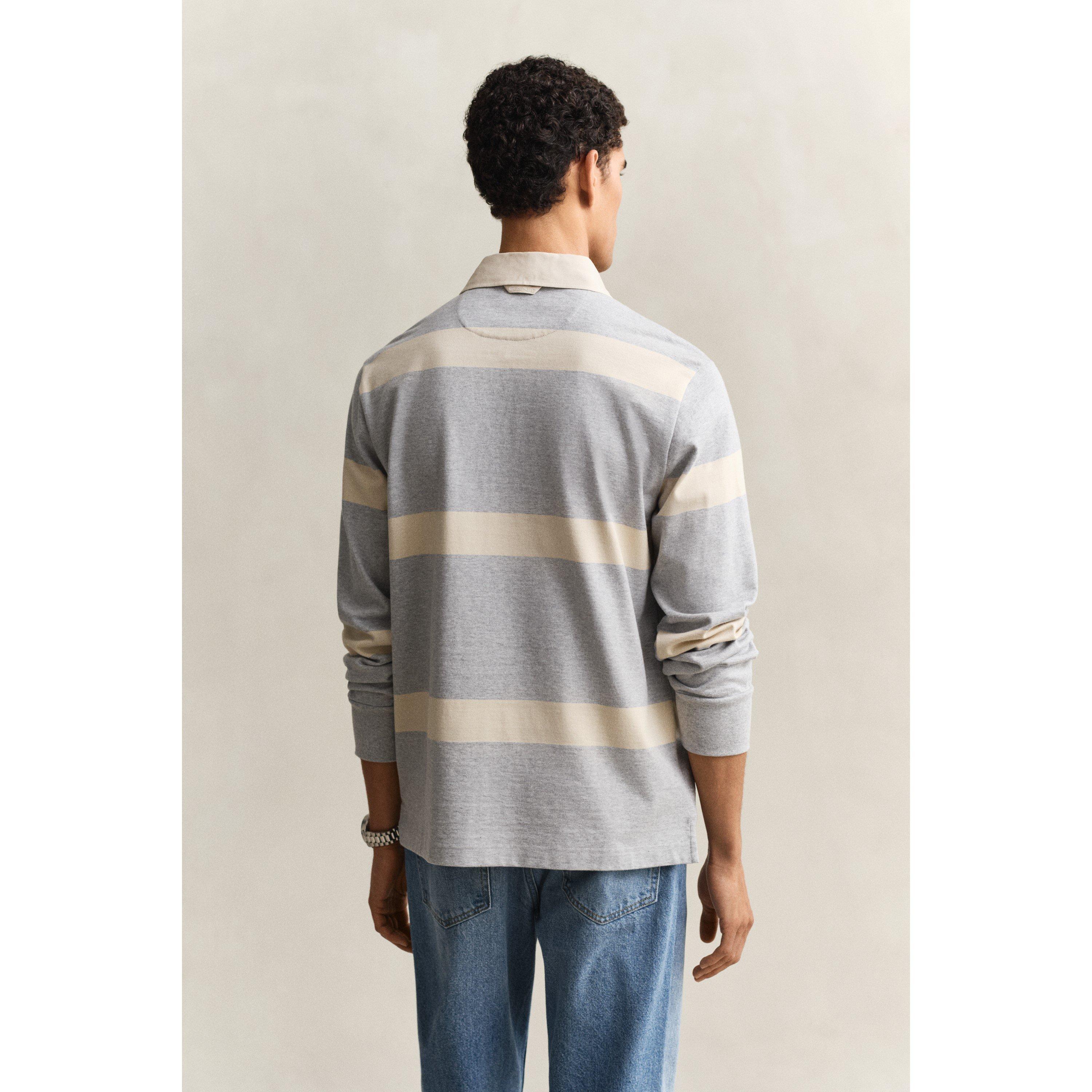 Grey Melange 93 - Gant - Men's Rugby Polo Shirt - 2
