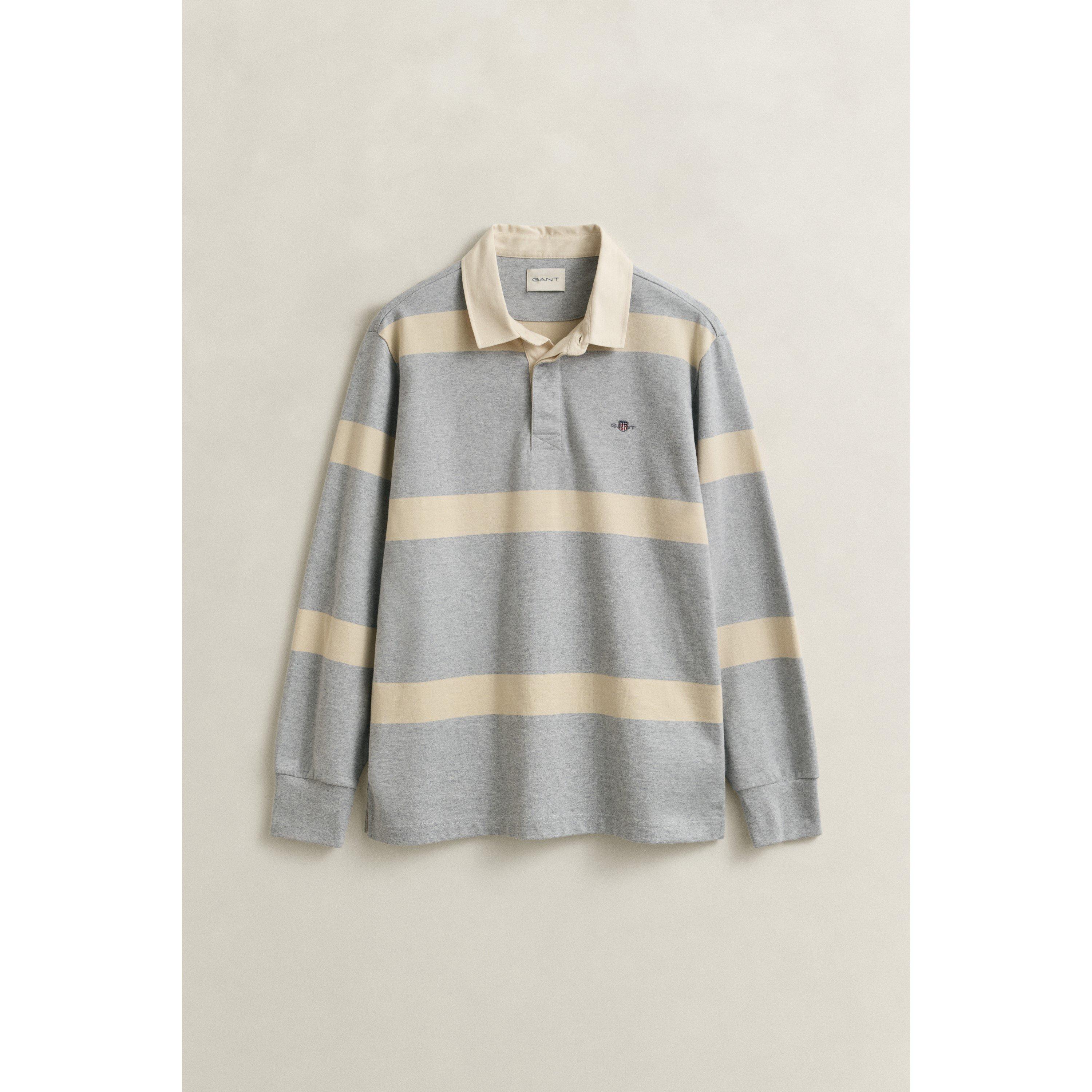 Grey Melange 93 - Gant - Men's Rugby Polo Shirt - 6