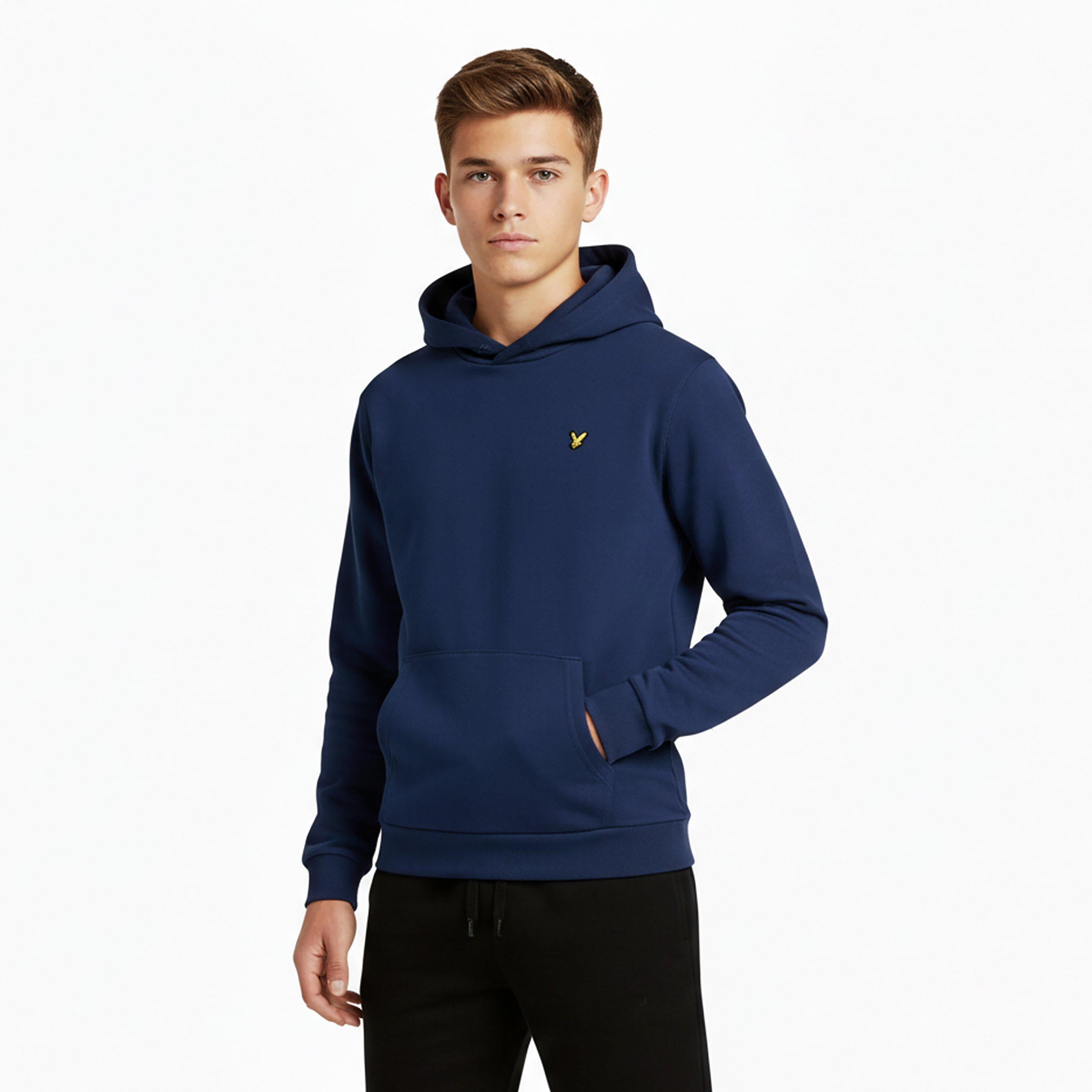 Cornflower Z411 - Lyle and Scott - Kids' Small Logo Pull Over Hoodie - 3