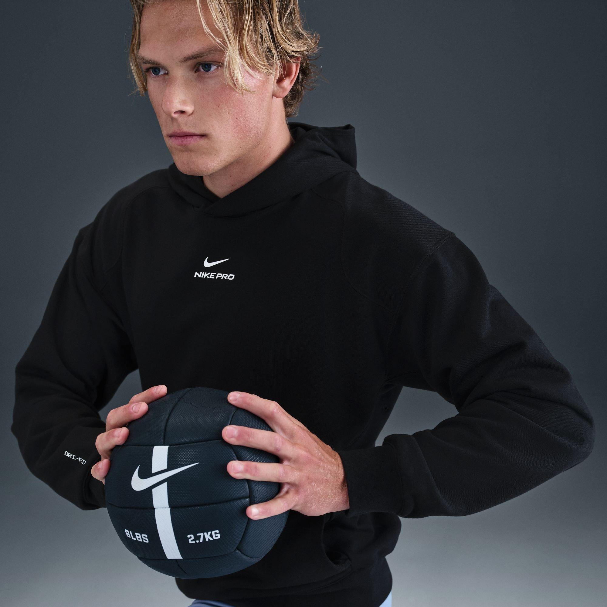 Schwarz/Weiß - Nike - Pro Hoodie Mens - 11