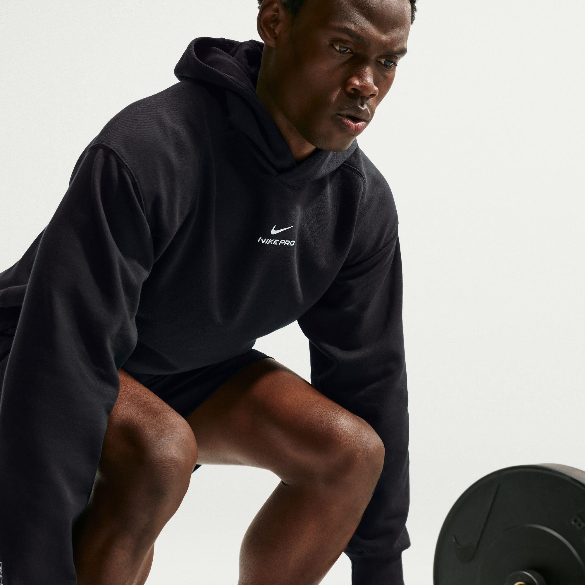 Schwarz/Weiß - Nike - Pro Hoodie Mens - 5