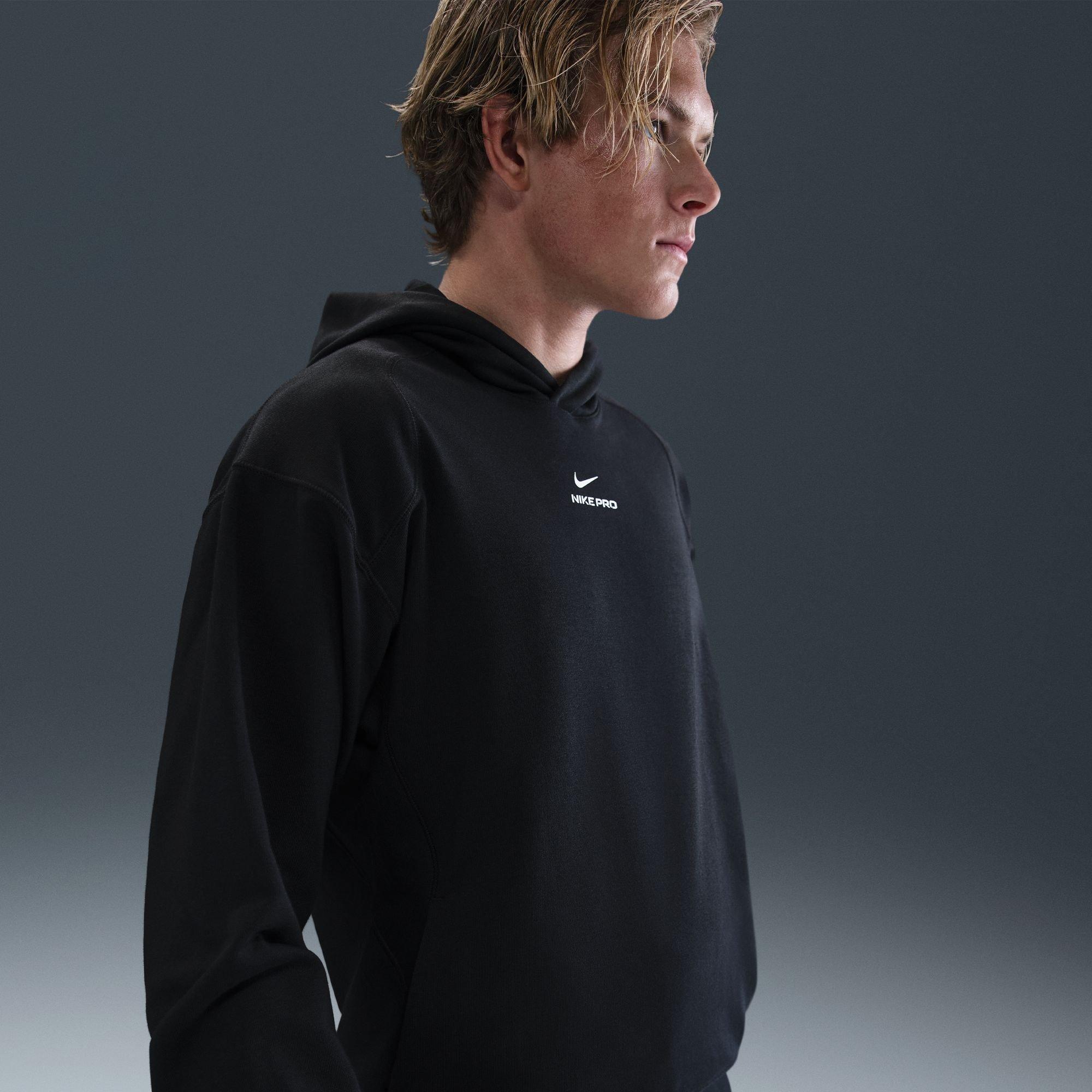 Schwarz/Weiß - Nike - Pro Hoodie Mens - 9