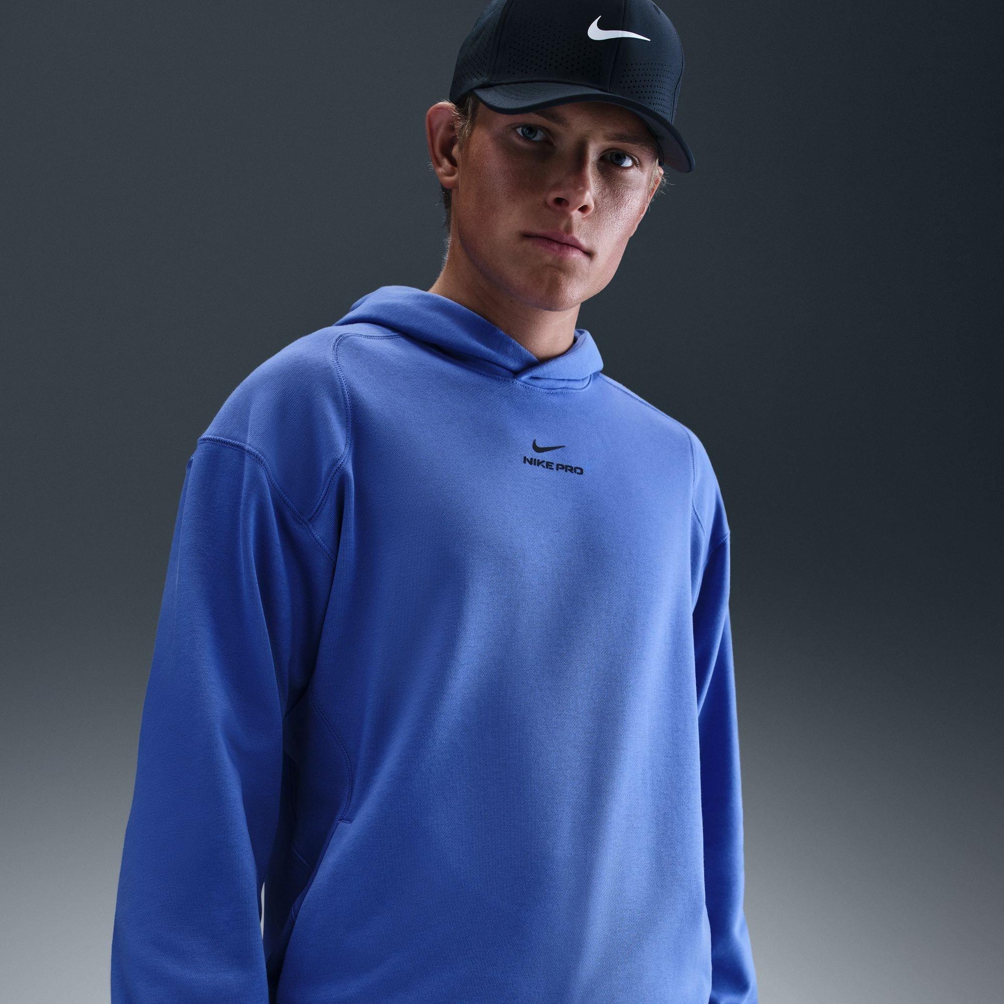 Nike Men's Pro Hoodie - Comet Blue - S