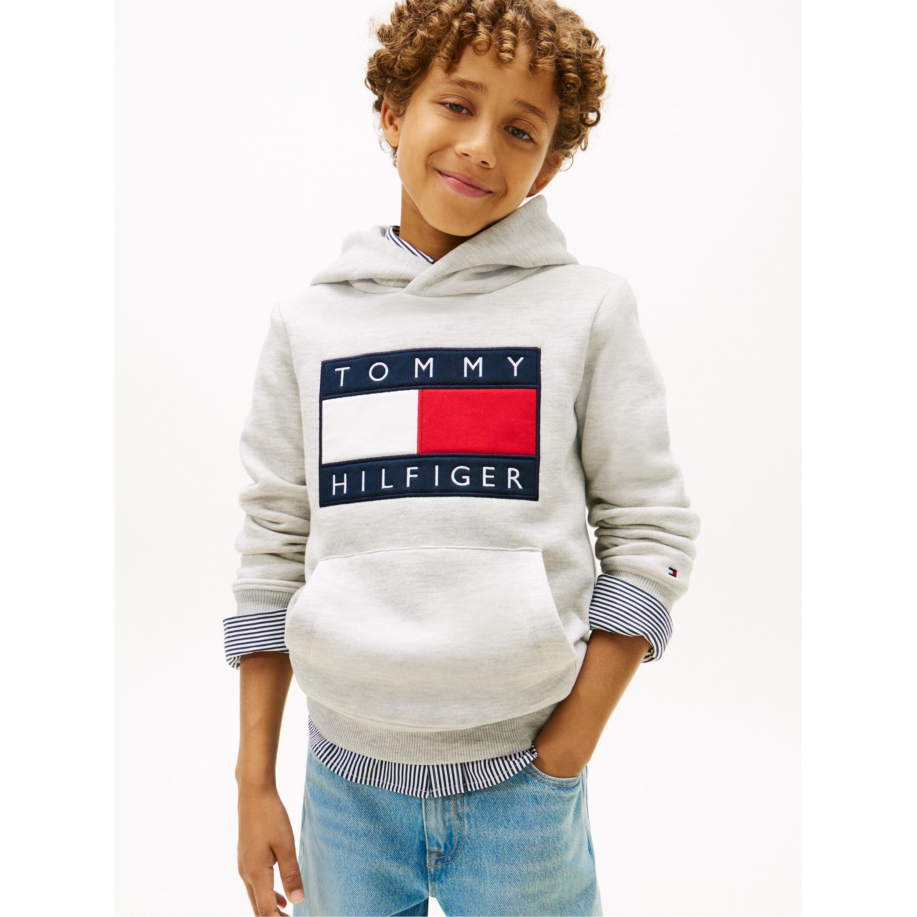 Light Grey P01 - Tommy Hilfiger - Kids' Heritage Pull Over Hoodie - 2