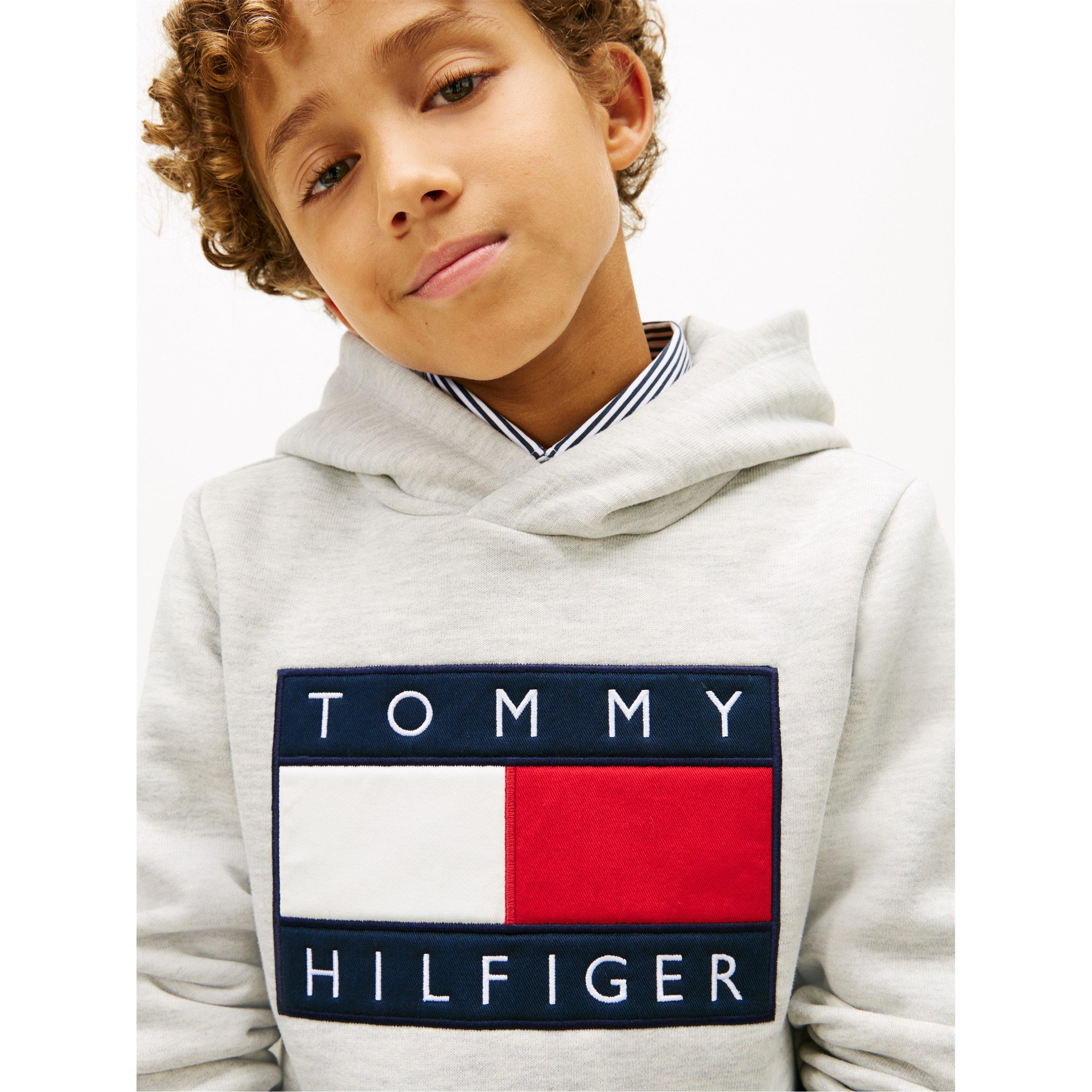 Light Grey P01 - Tommy Hilfiger - Kids' Heritage Pull Over Hoodie - 3