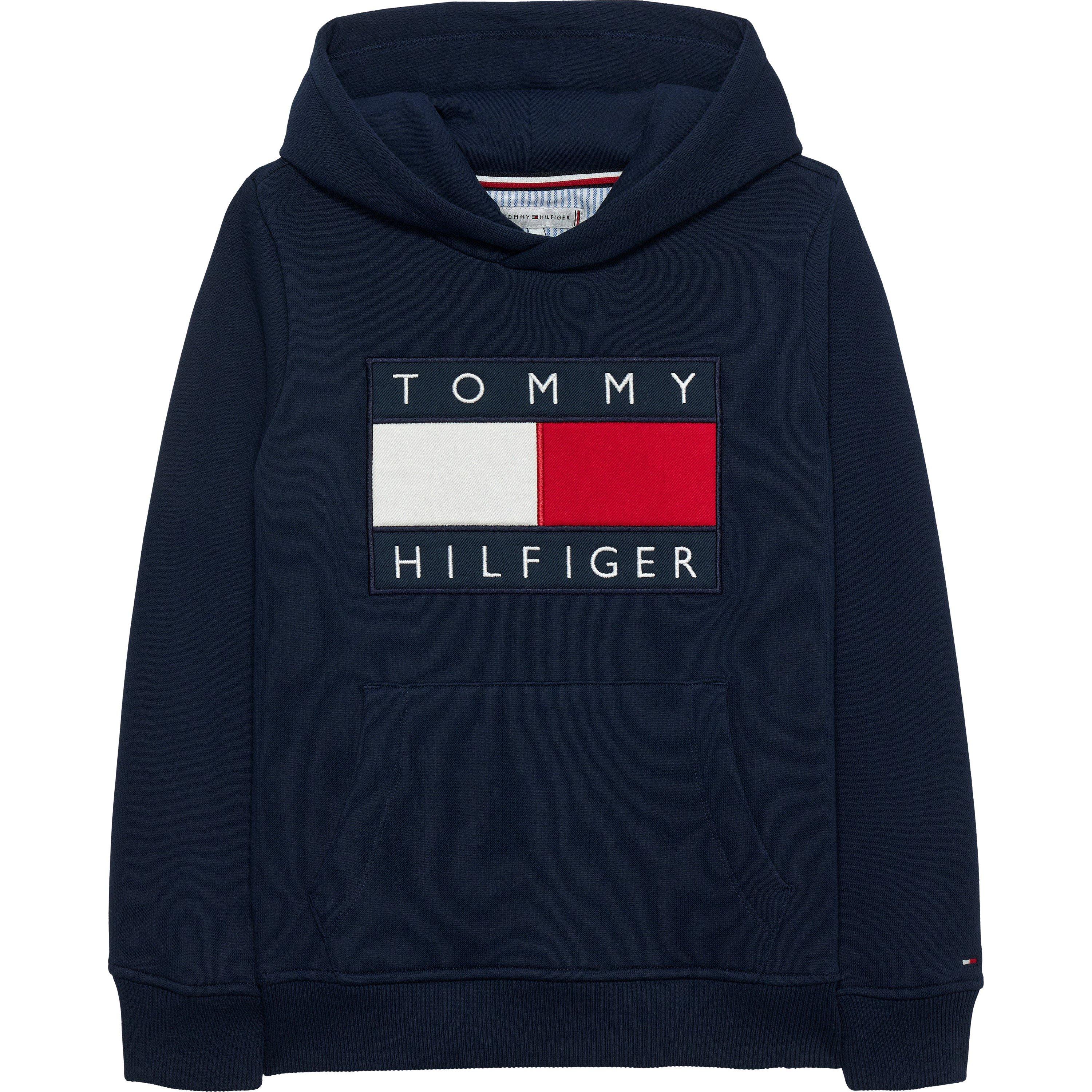 Night Navy C1G - Tommy Hilfiger - Kids' Heritage Pull Over Hoodie - 1