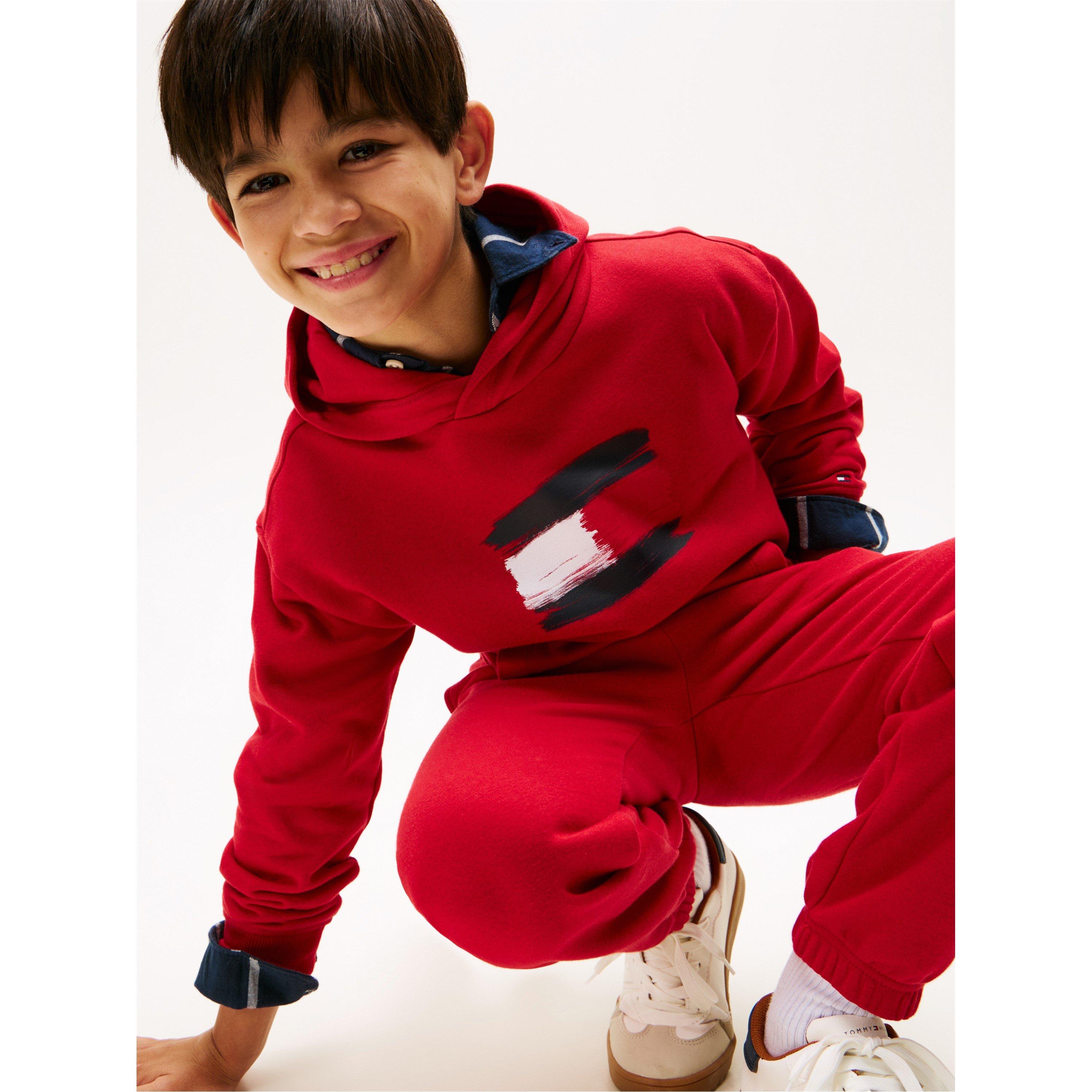 Red XLD - Tommy Hilfiger - Kids' Flag Pull Over Hoodie - 5