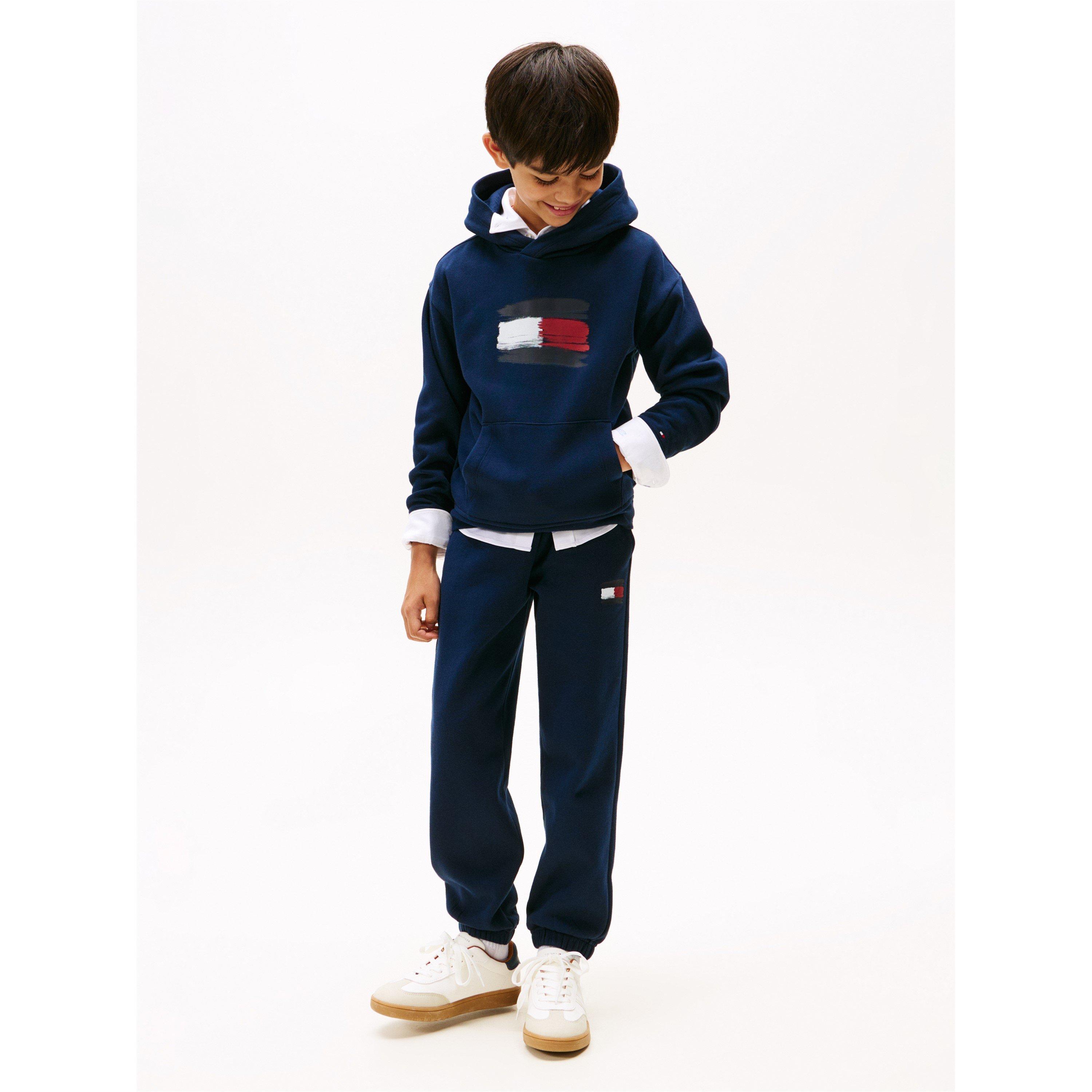Night Navy C1G - Tommy Hilfiger - Kids' Flag Hoodie - 3