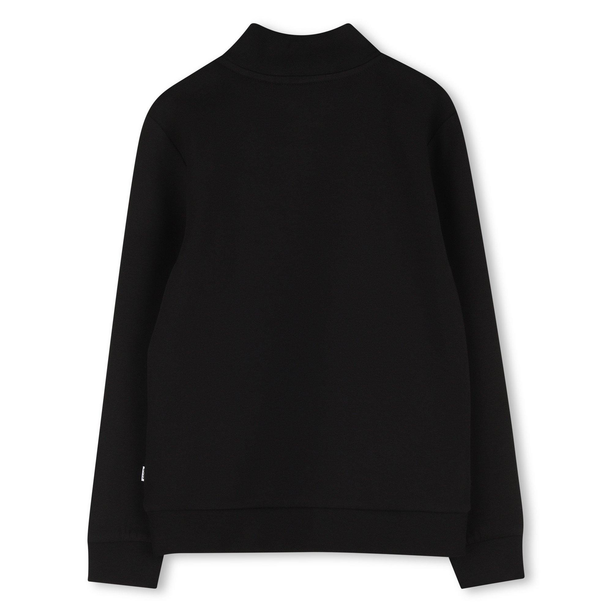 Black - Boss - Kids Zipped Sweatshirt - 2