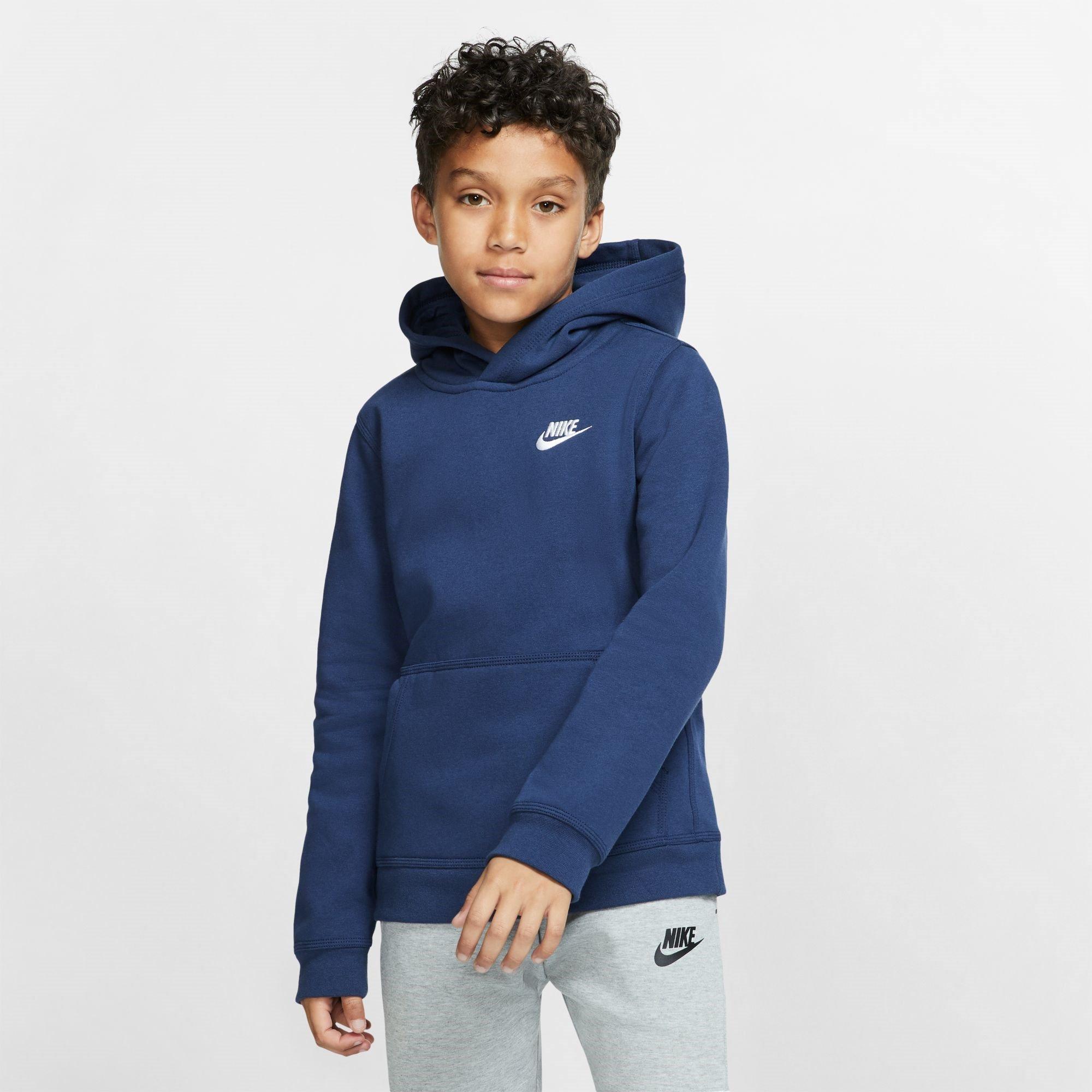 MITTERNACHTSBLAU/W - Nike - Sportswear Club Pullover Hoodie Junior Boys - 3