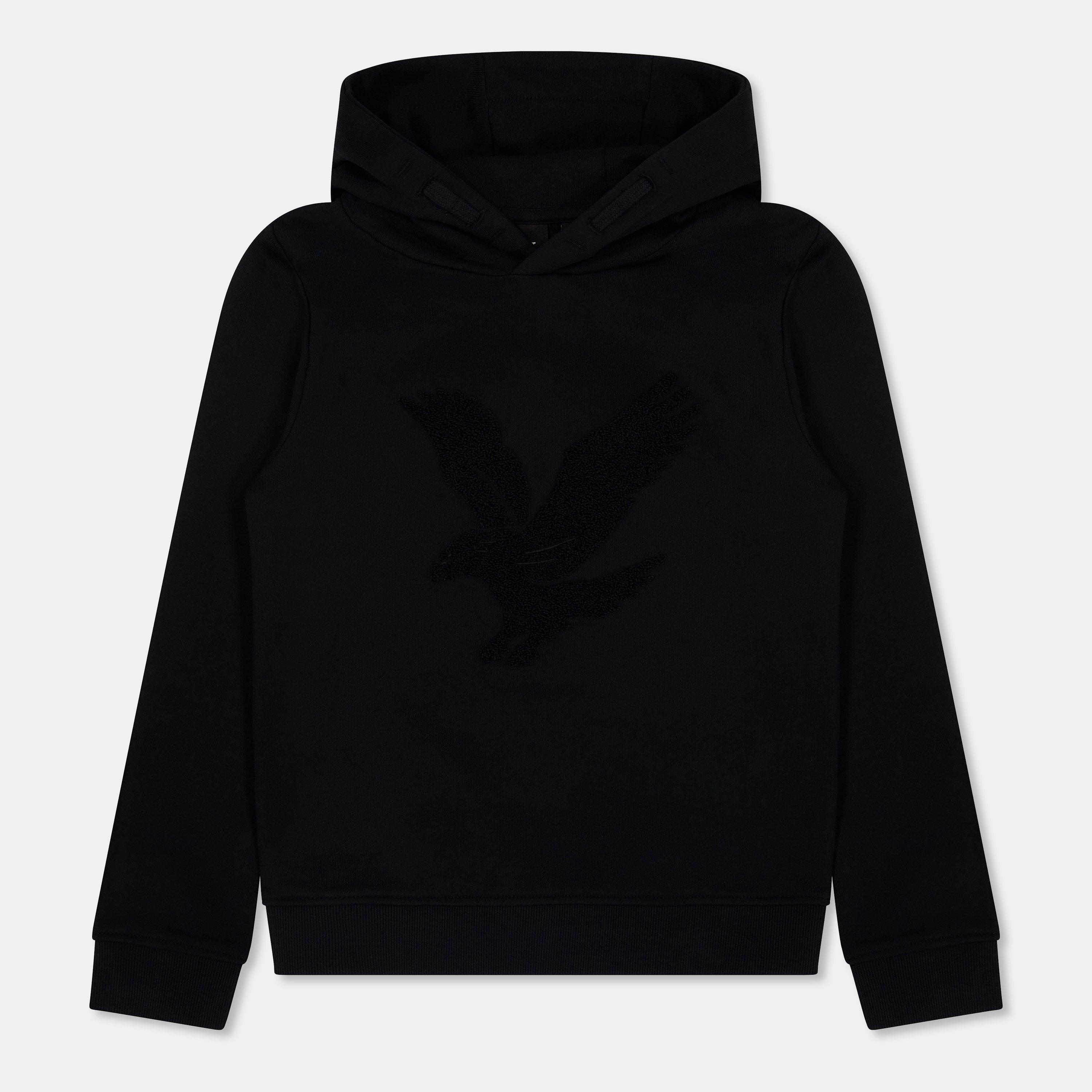 Lyle And Scott Boys Kids' Big Logo Pull Over Hoodie - Black Z865 - 14-15Y