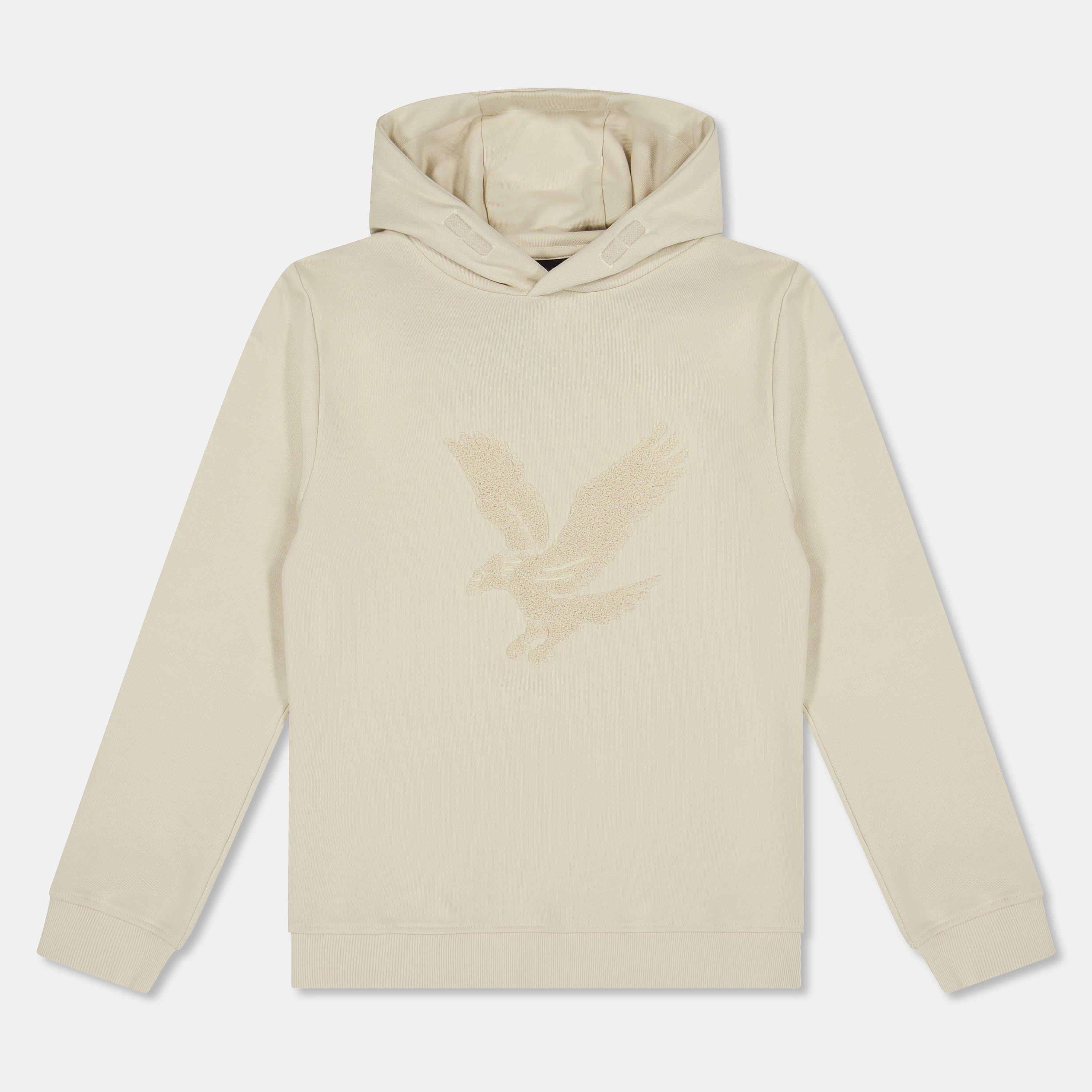 Lyle And Scott Boys Kids' Big Logo Pull Over Hoodie - Putty W503 - 14-15Y