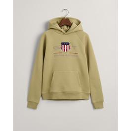 Gant ARCHIVE SHIELD HOODIE BEIGE GREEN 1