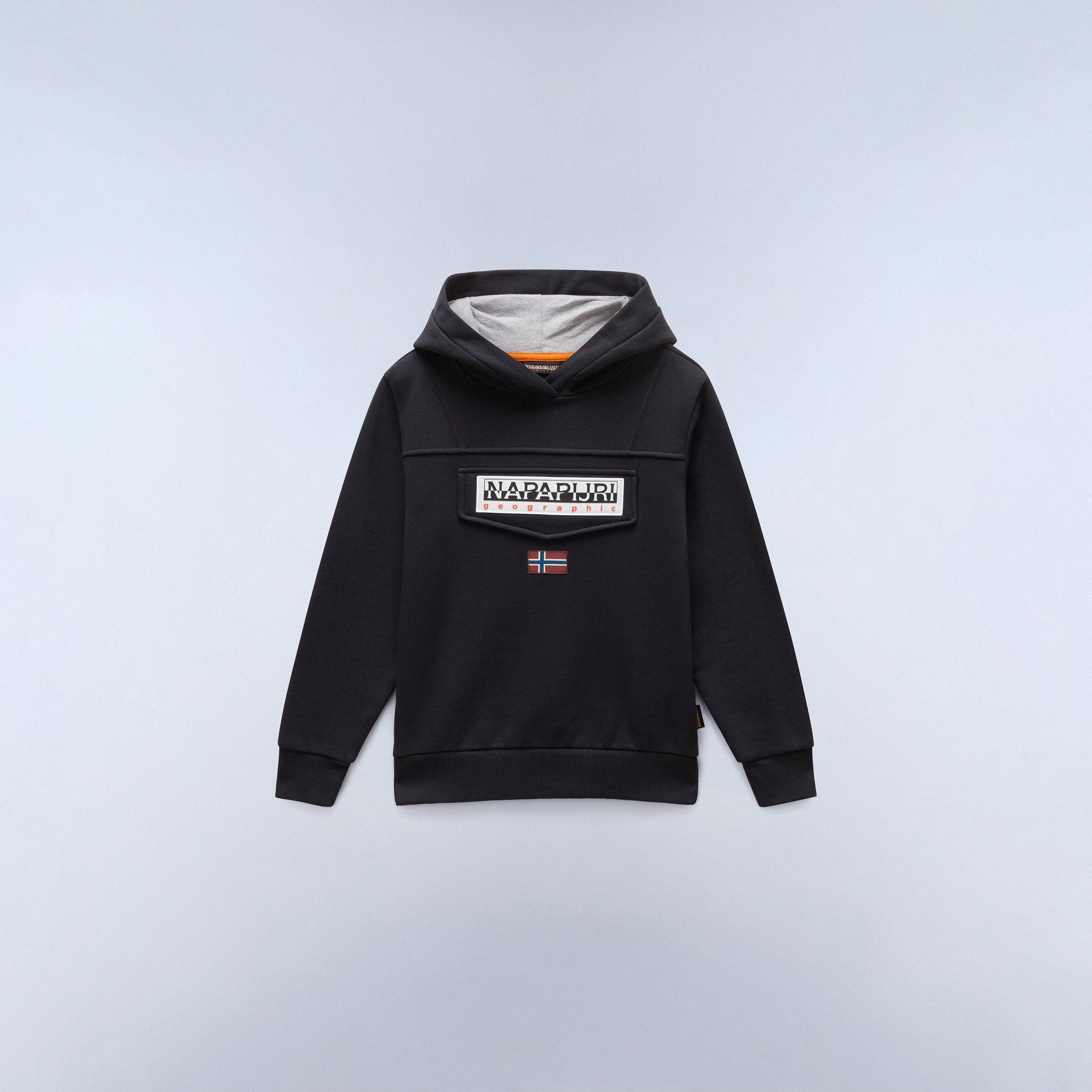 Black 041 - Napapijri - Kids' Burgee Pull Over Hoodie - 1