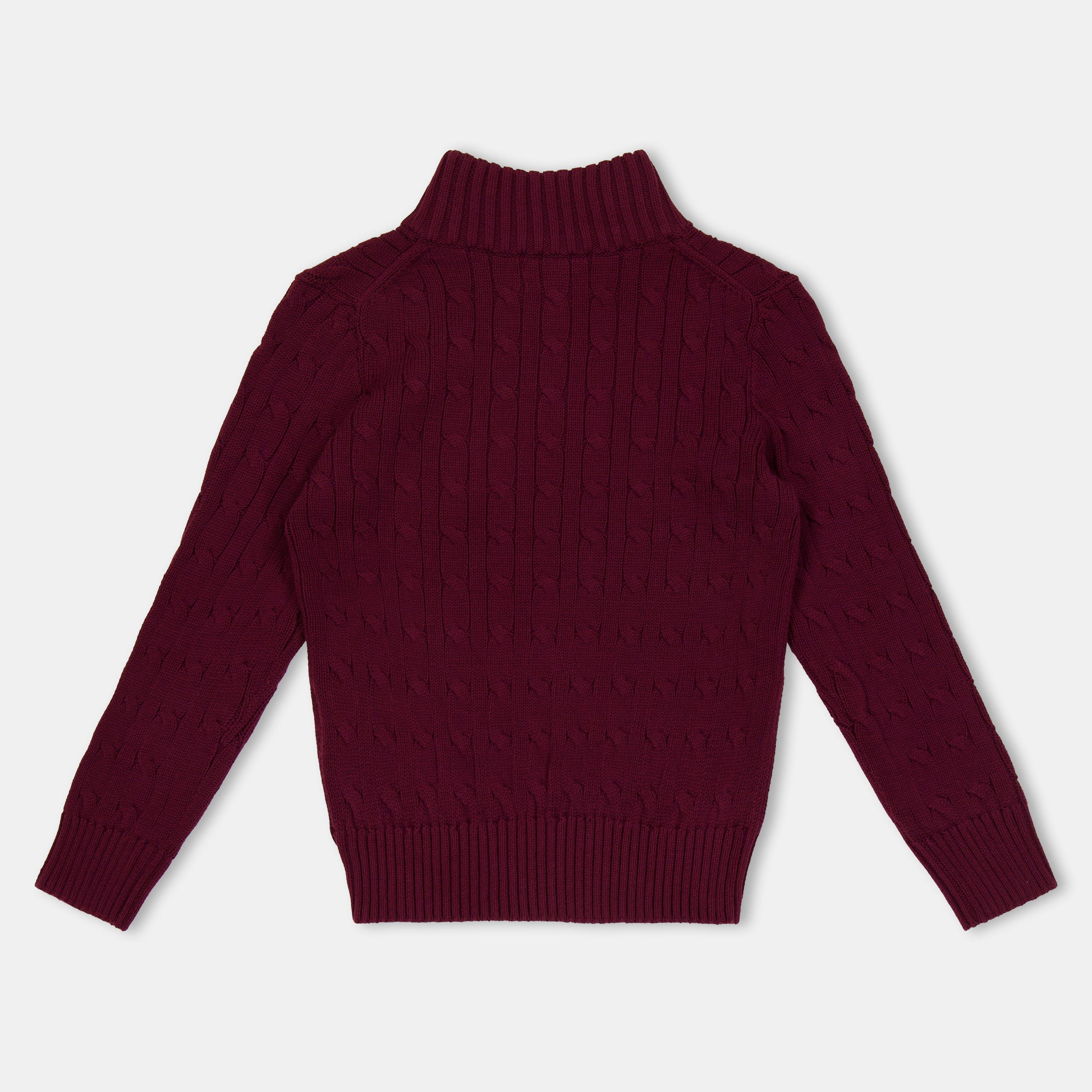 Classic Wine - Polo Ralph Lauren - Kids' quarter Zip Fleece - 2