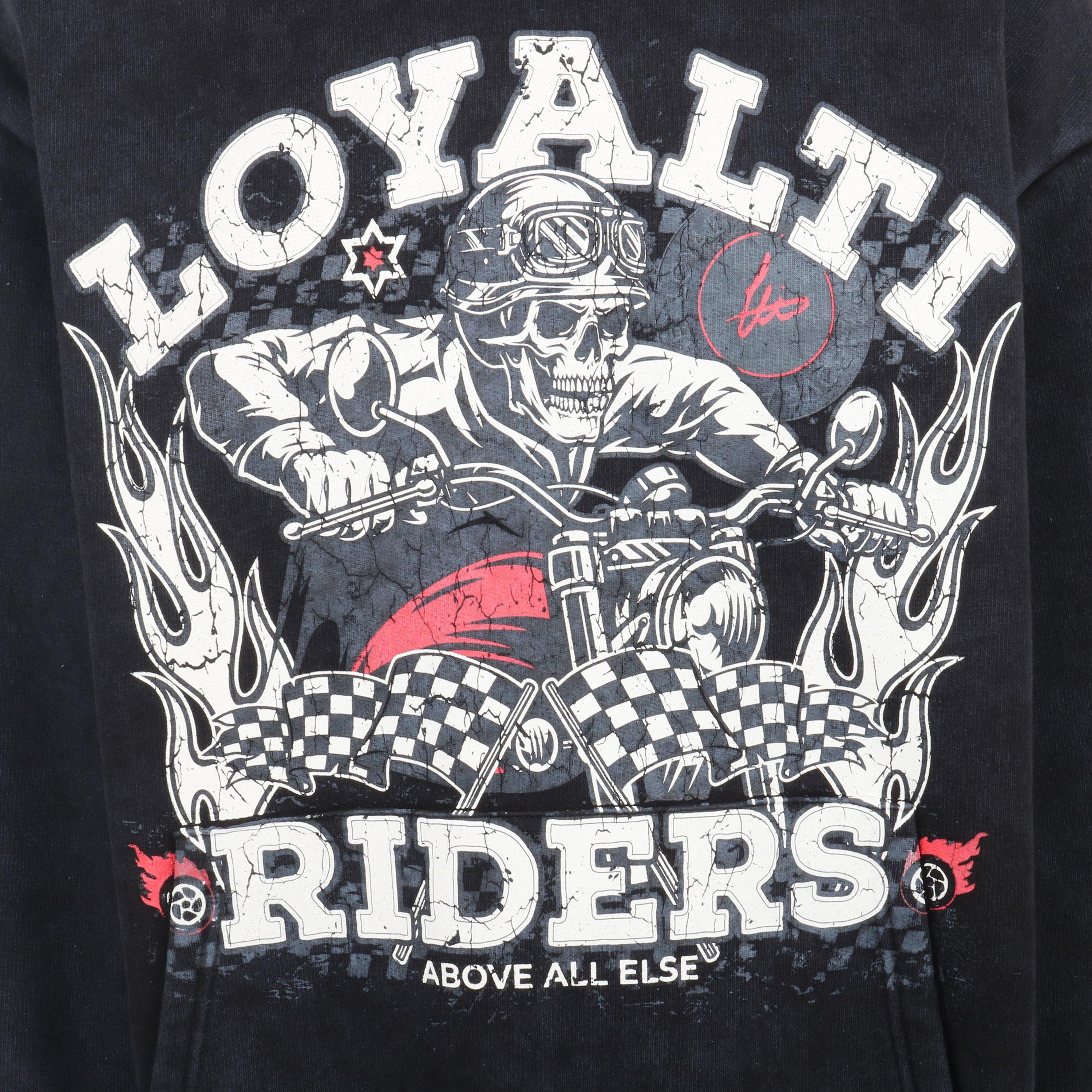 Noir délavé - Loyalti - Men's Motor Road Hoodie - 2