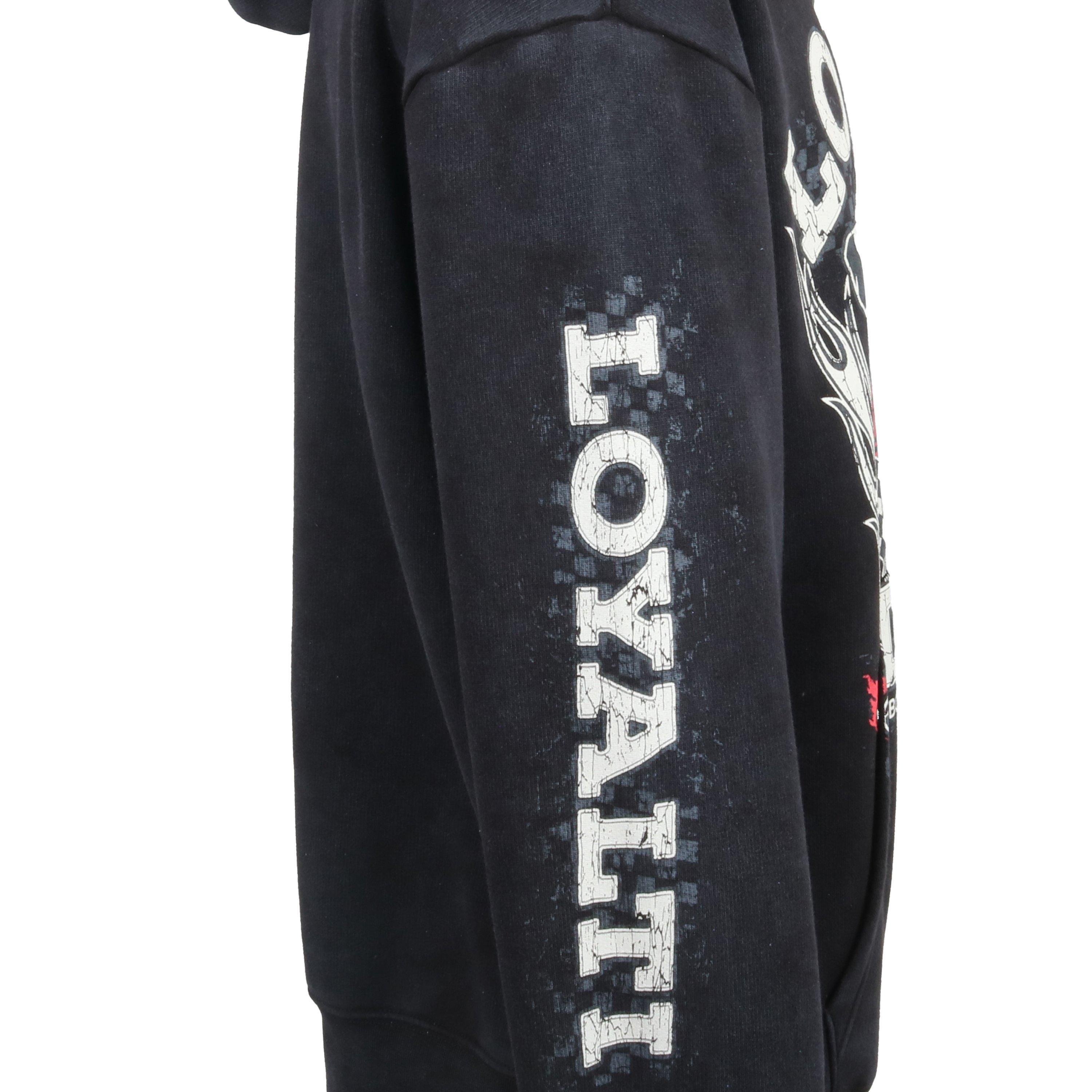 Noir délavé - Loyalti - Men's Motor Road Hoodie - 3