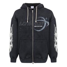 Loyalti Moto Fleece Zip Hoodie