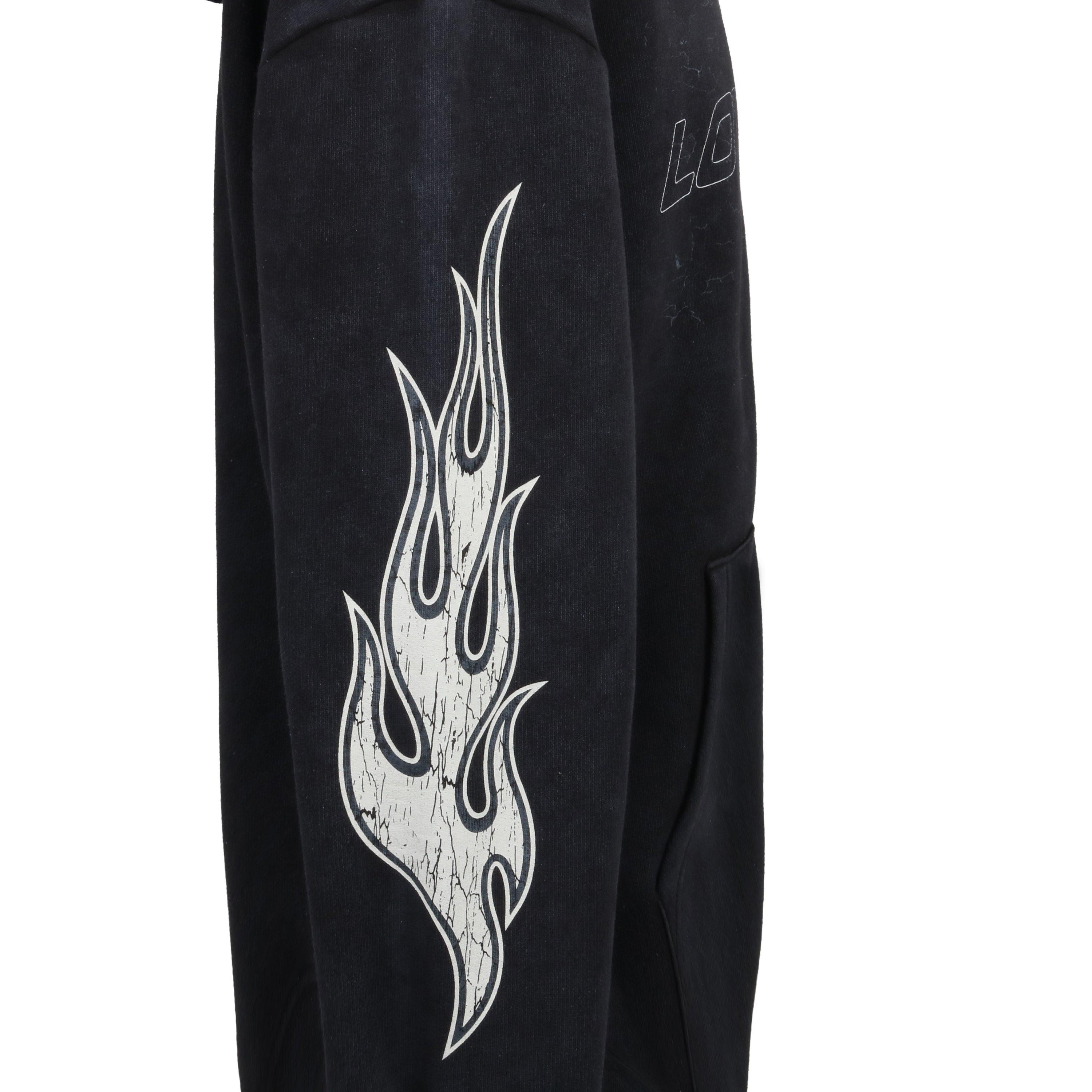 Washed Black - Loyalti - Moto Fleece Zip Hoodie - 5