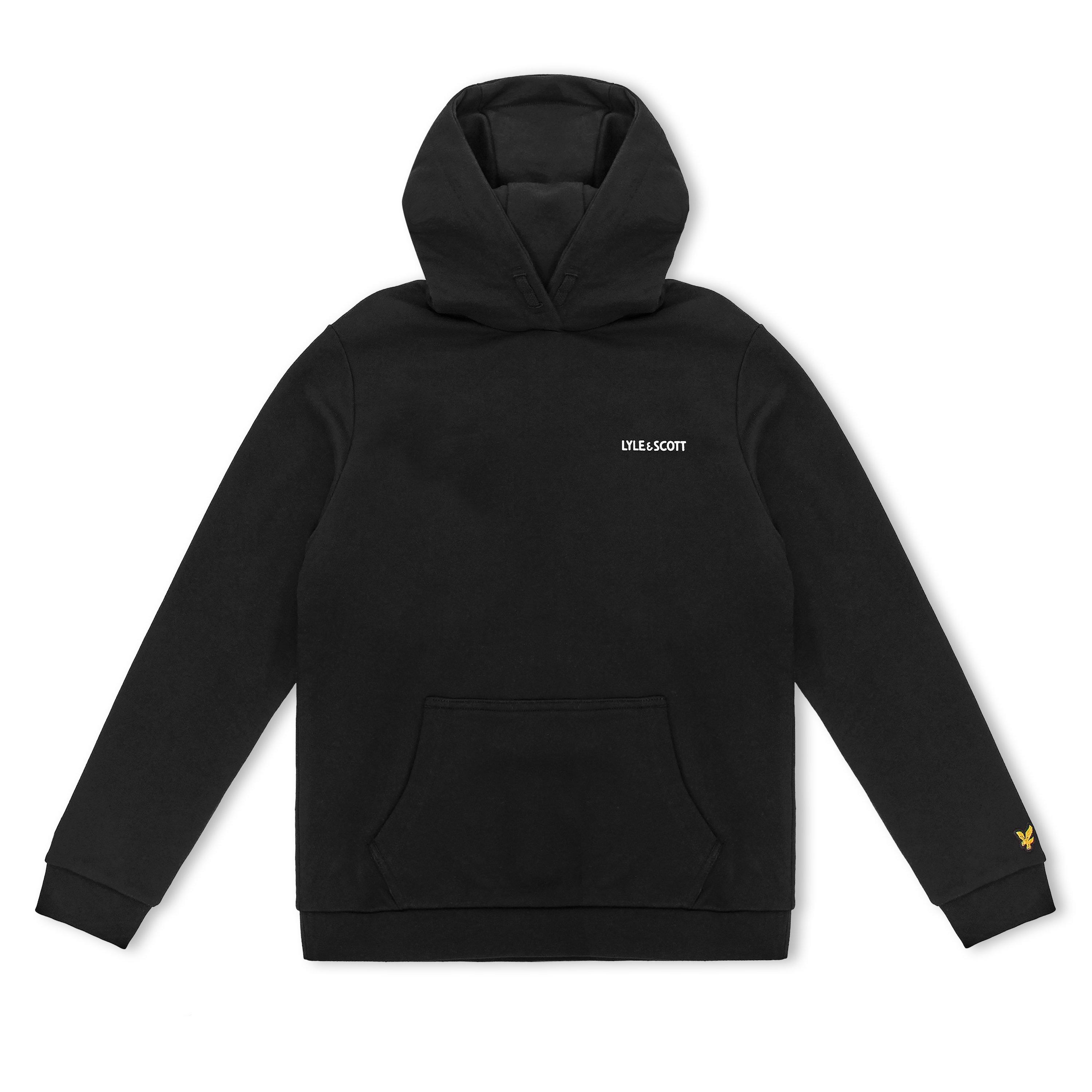 Jet Black Z865 - Lyle and Scott - Kids' Print Pull Over Hoodie - 1
