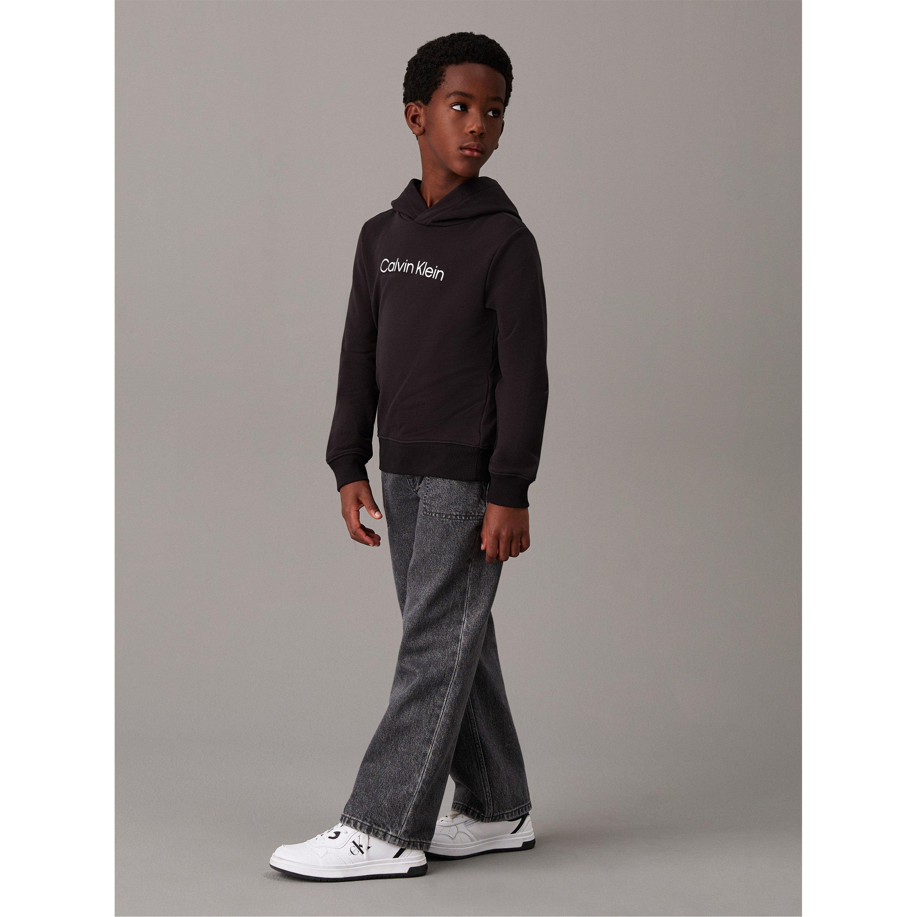 CK Black BEH - Calvin Klein Jeans - Kids' CKJ Inst Logo Over-the-Head Hoodie - 3