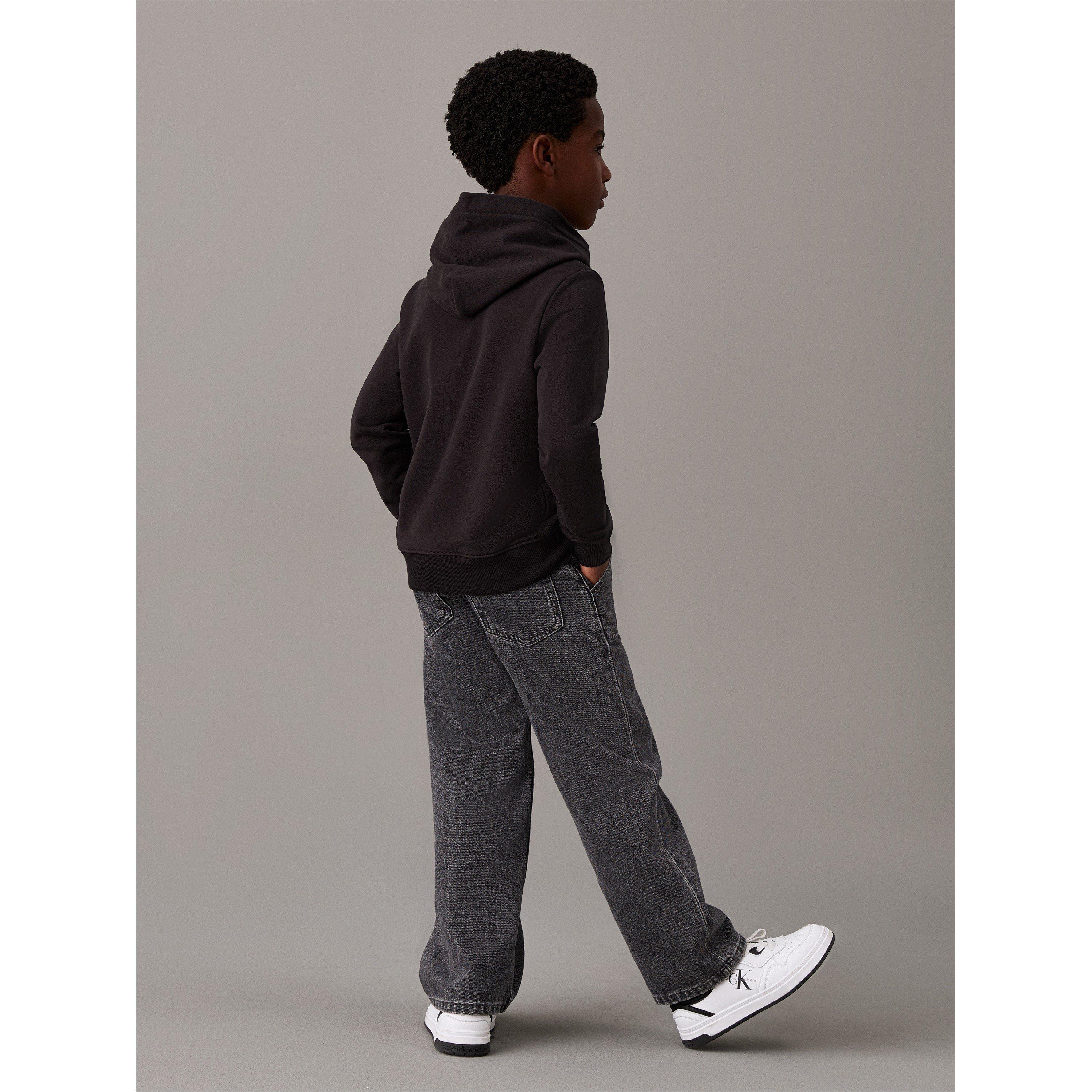 CK Black BEH - Calvin Klein Jeans - Kids' CKJ Inst Logo Over-the-Head Hoodie - 4