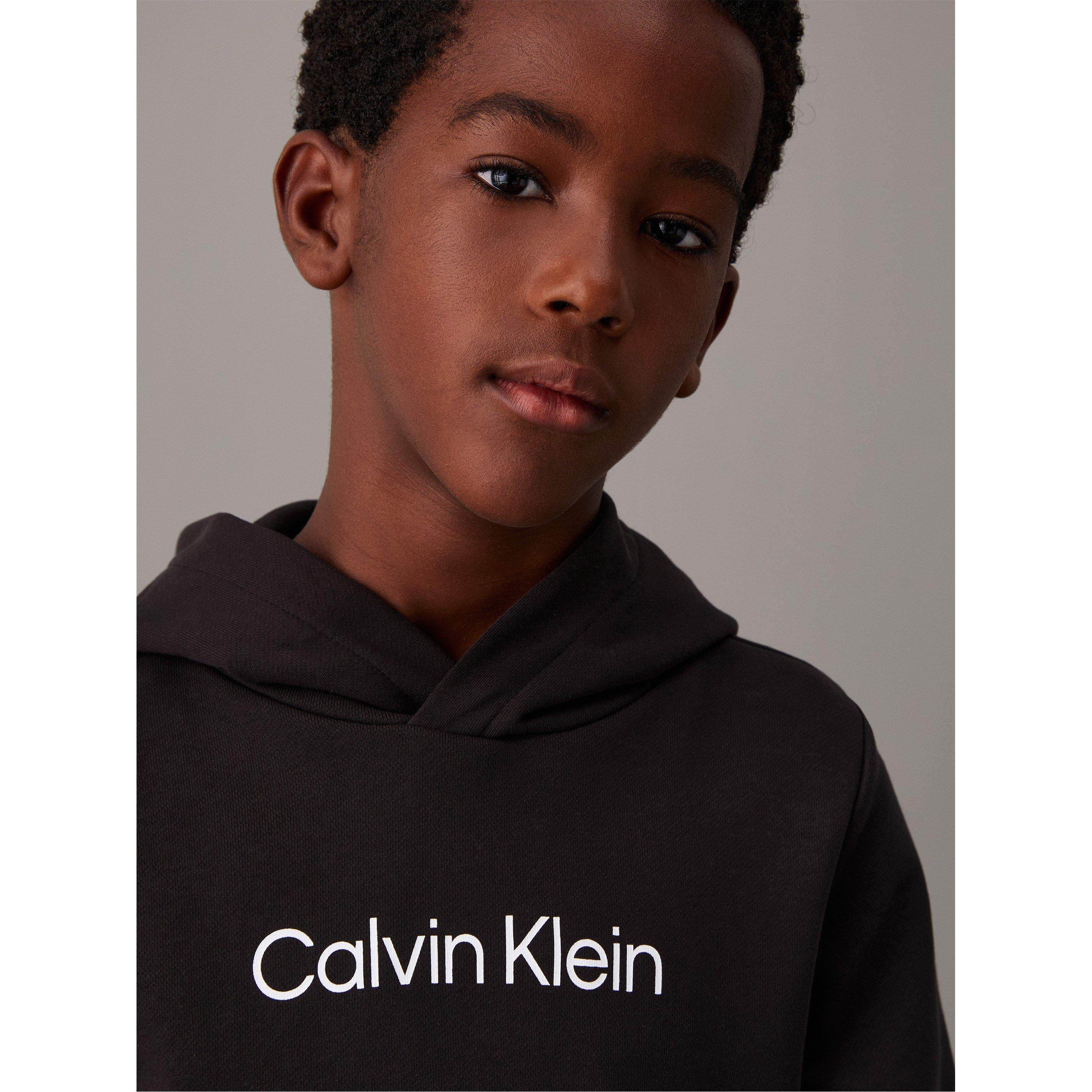 CK Black BEH - Calvin Klein Jeans - Kids' CKJ Inst Logo Over-the-Head Hoodie - 5