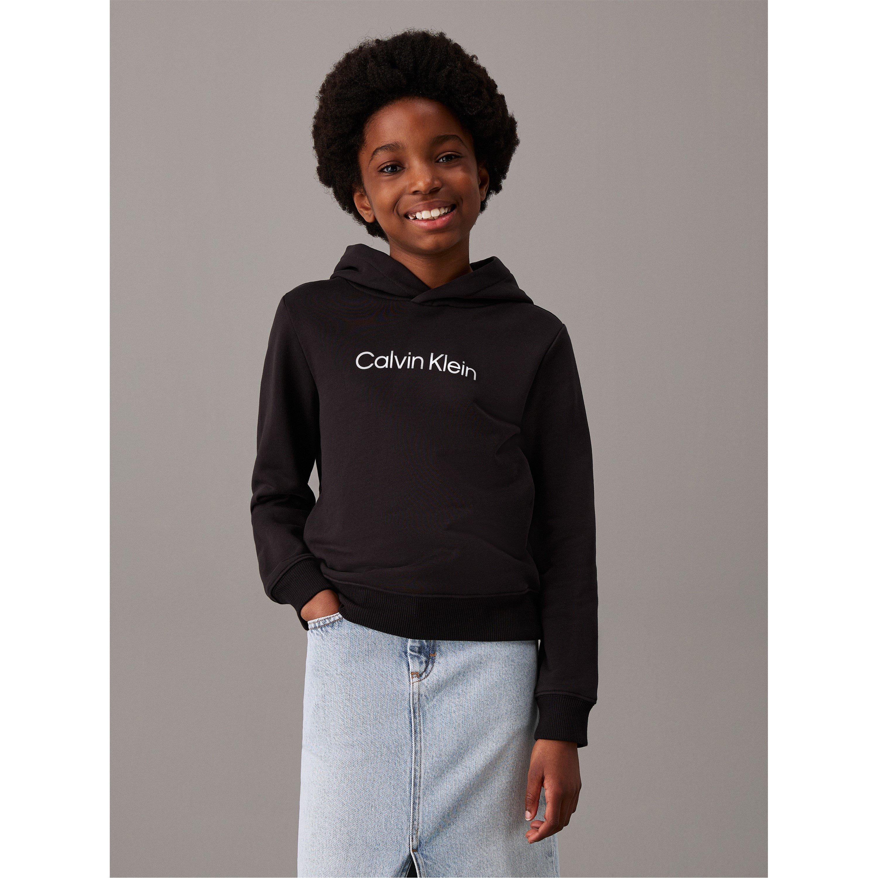CK Black BEH - Calvin Klein Jeans - Kids' CKJ Inst Logo Over-the-Head Hoodie - 6