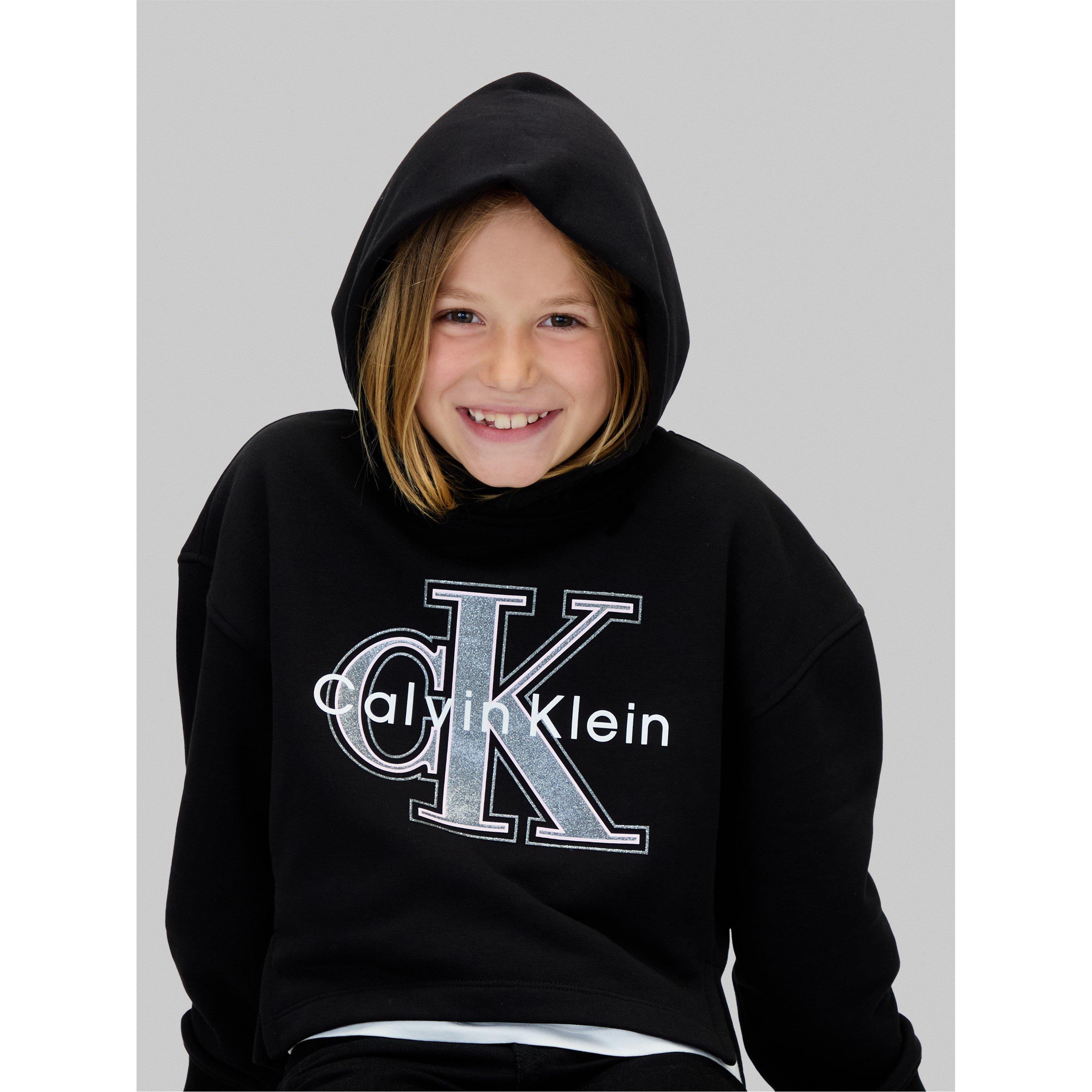 CK Black BEH - Calvin Klein Jeans - Kids' CKJ Big Logo Hoodie - 5